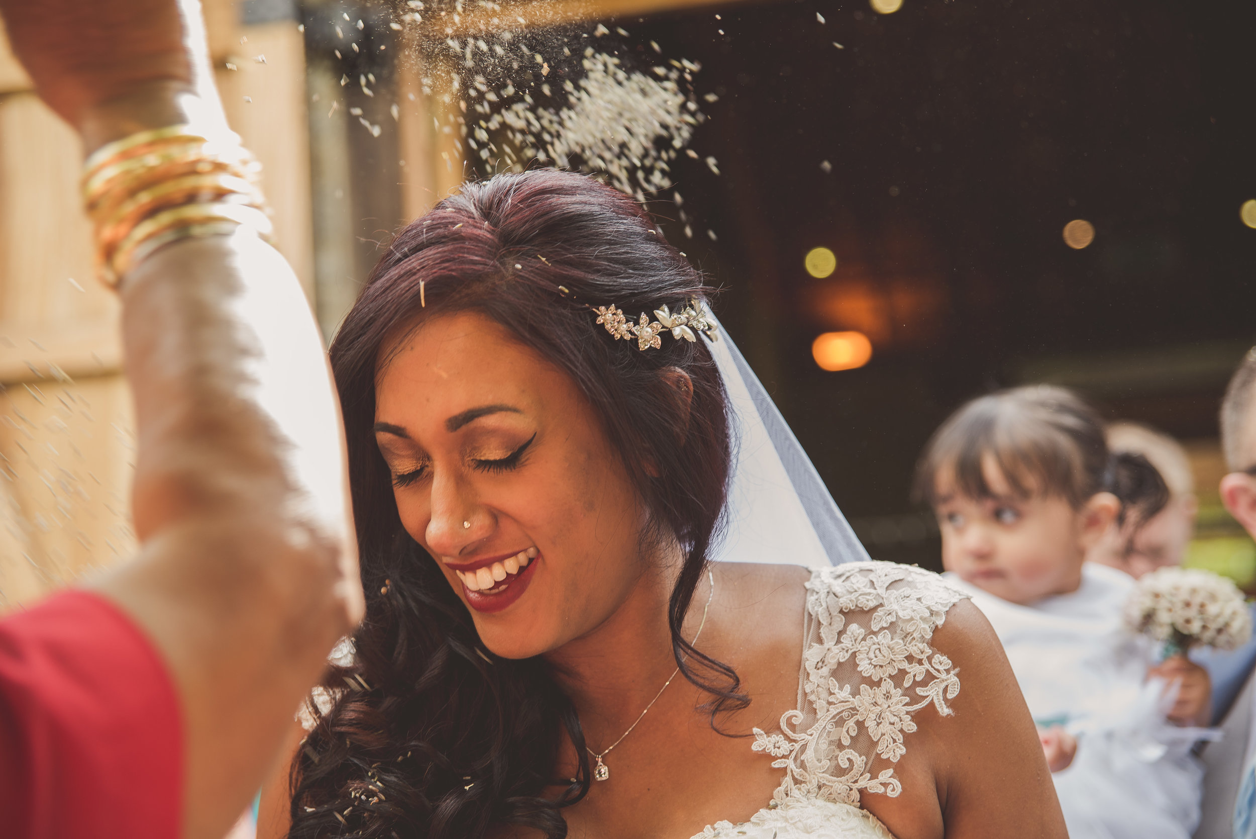 Confetti at The Tythe Barn Taunton Oxfordshire