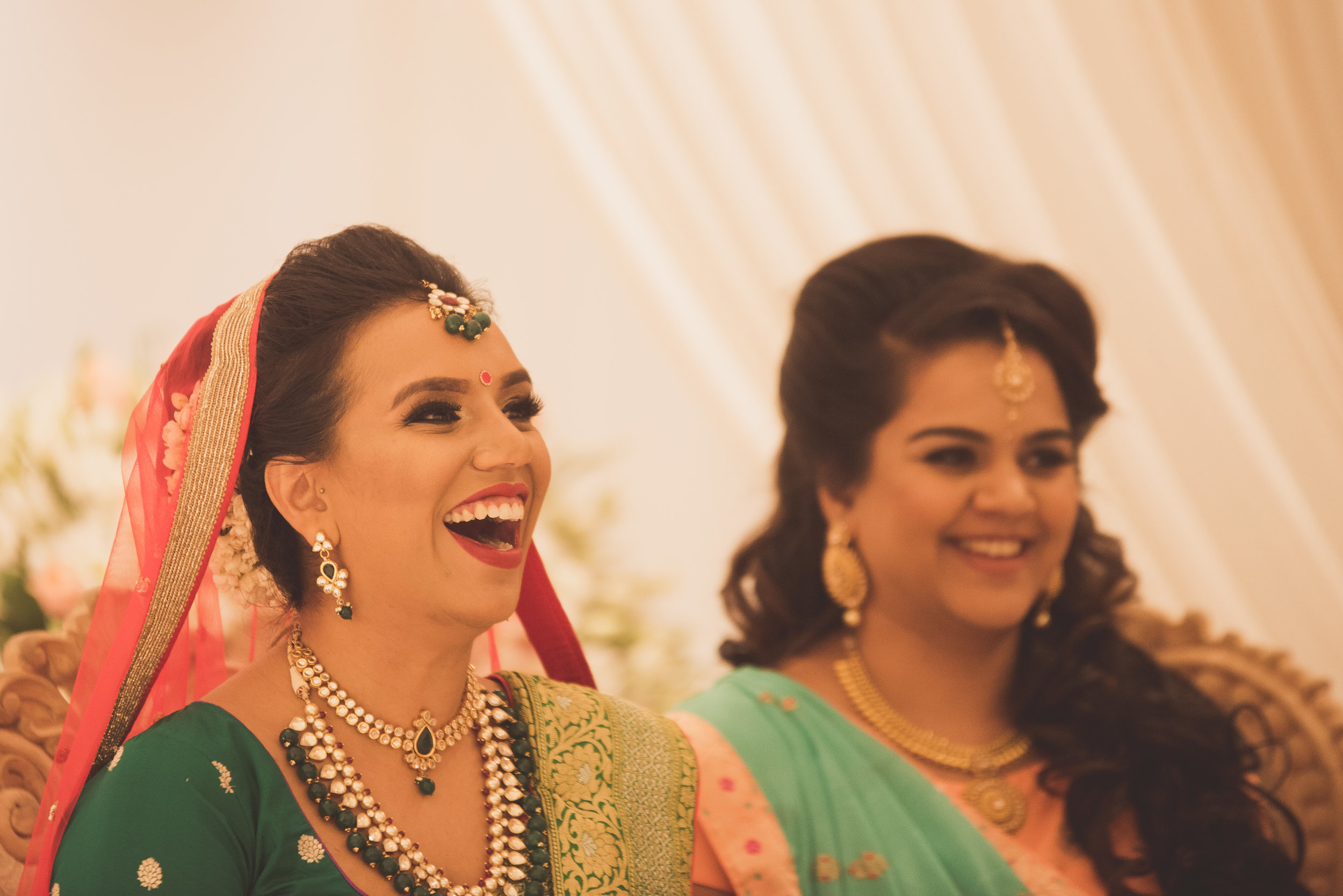 Hindu bride at the Oshwal Centre