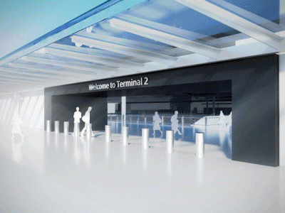 Heathrow Terminal 2 Forecourt and Car Park