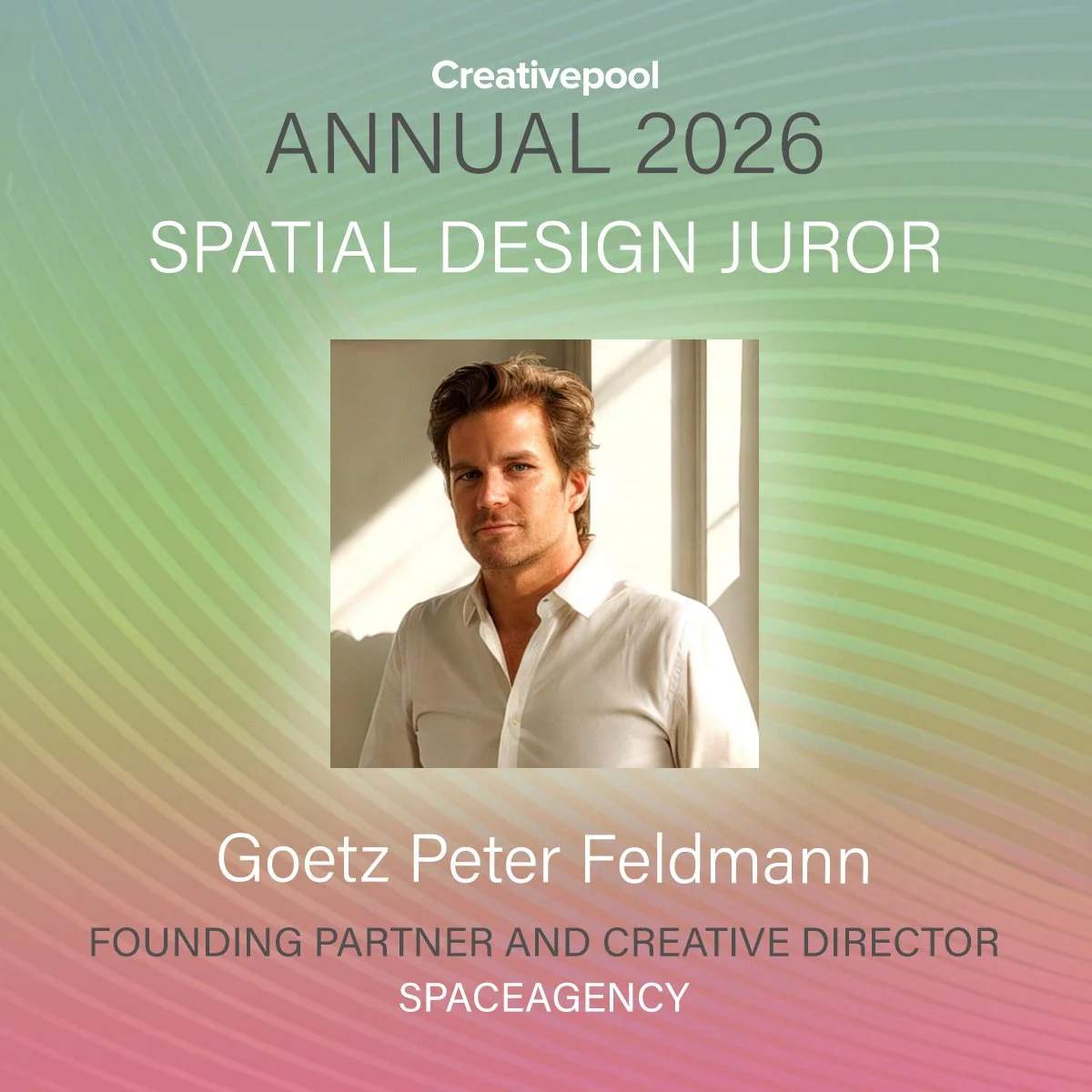 Peter Feldmann named judge for Creativepool Annual 2026