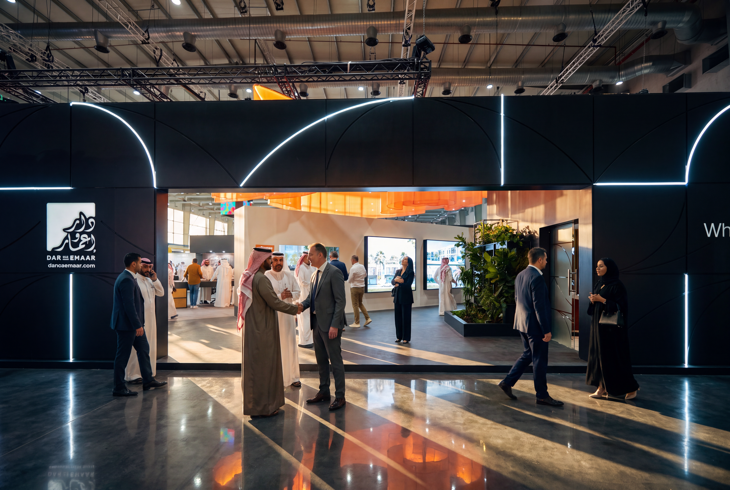 De Wa Emaar exhibition stand at the 2023 Riyadh Cityscape exhibition.