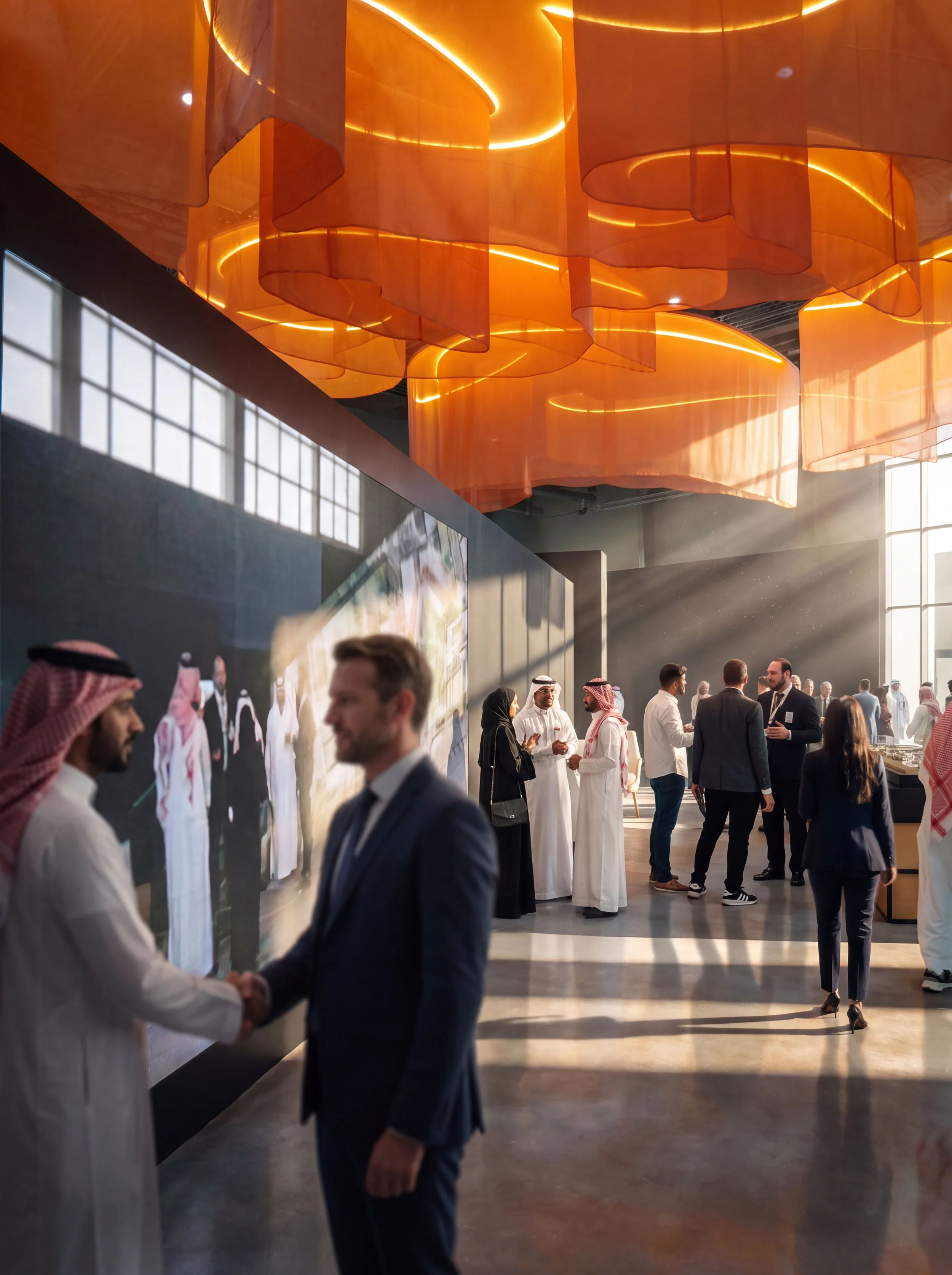 De Wa Emaar exhibition stand at the 2023 Riyadh Cityscape exhibition.
