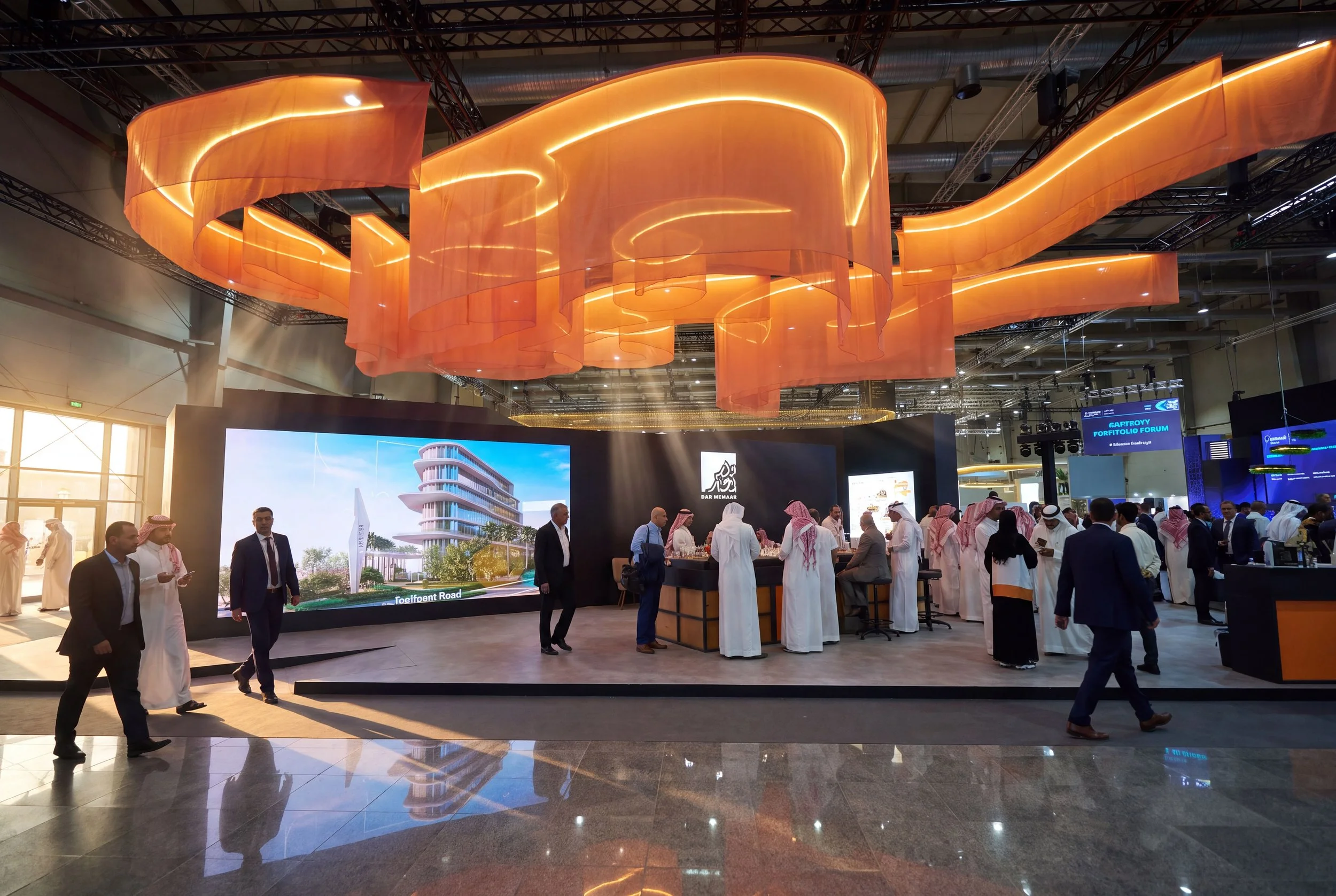 De Wa Emaar exhibition stand at the 2023 Riyadh Cityscape exhibition.