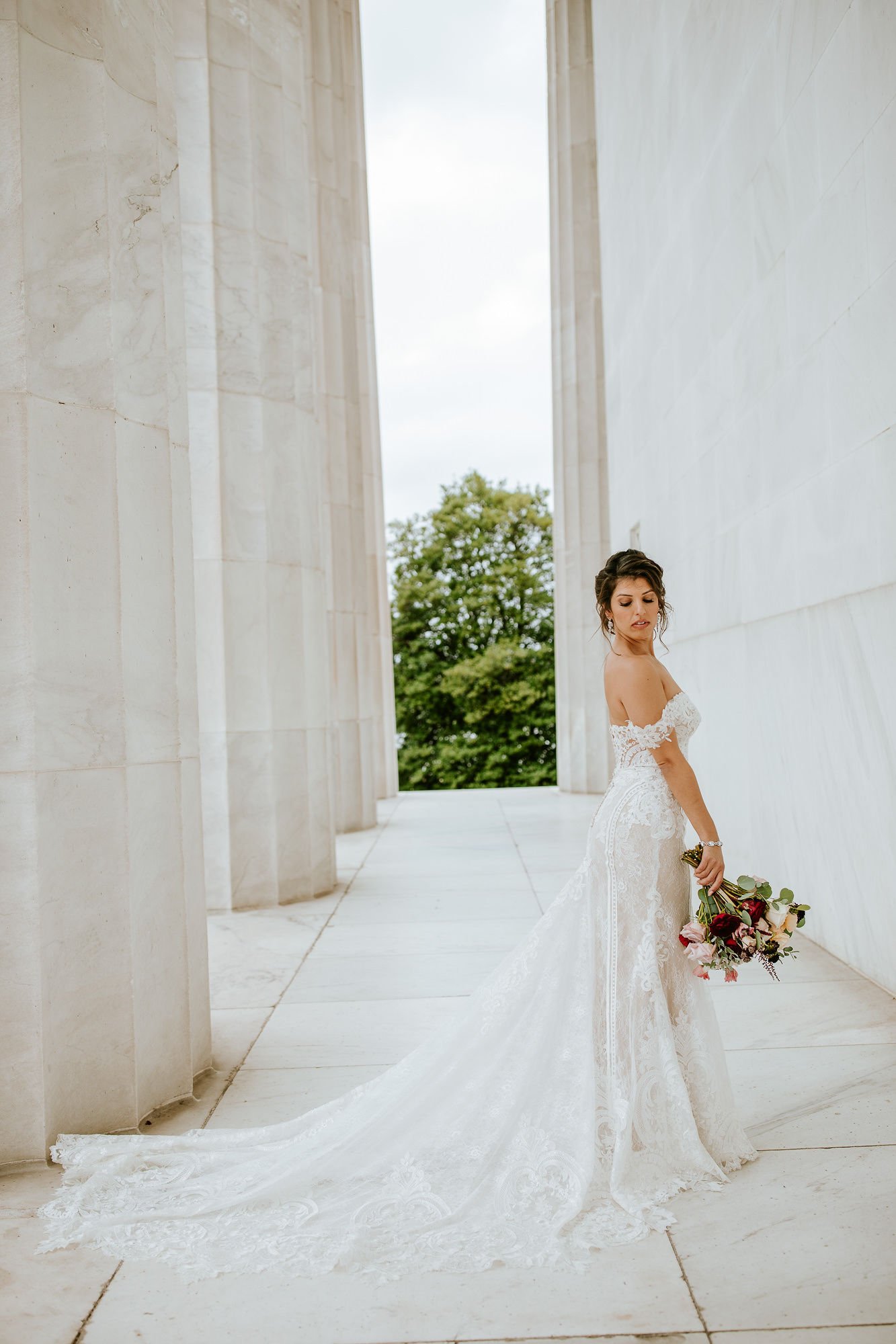 Showing off the full dress