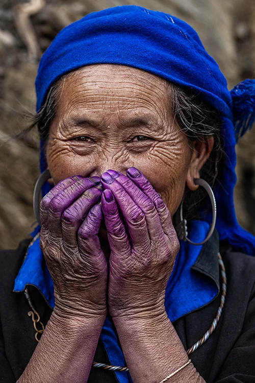 Purple Hand, Hidden Smile collection - Rehahn photograph (2013)