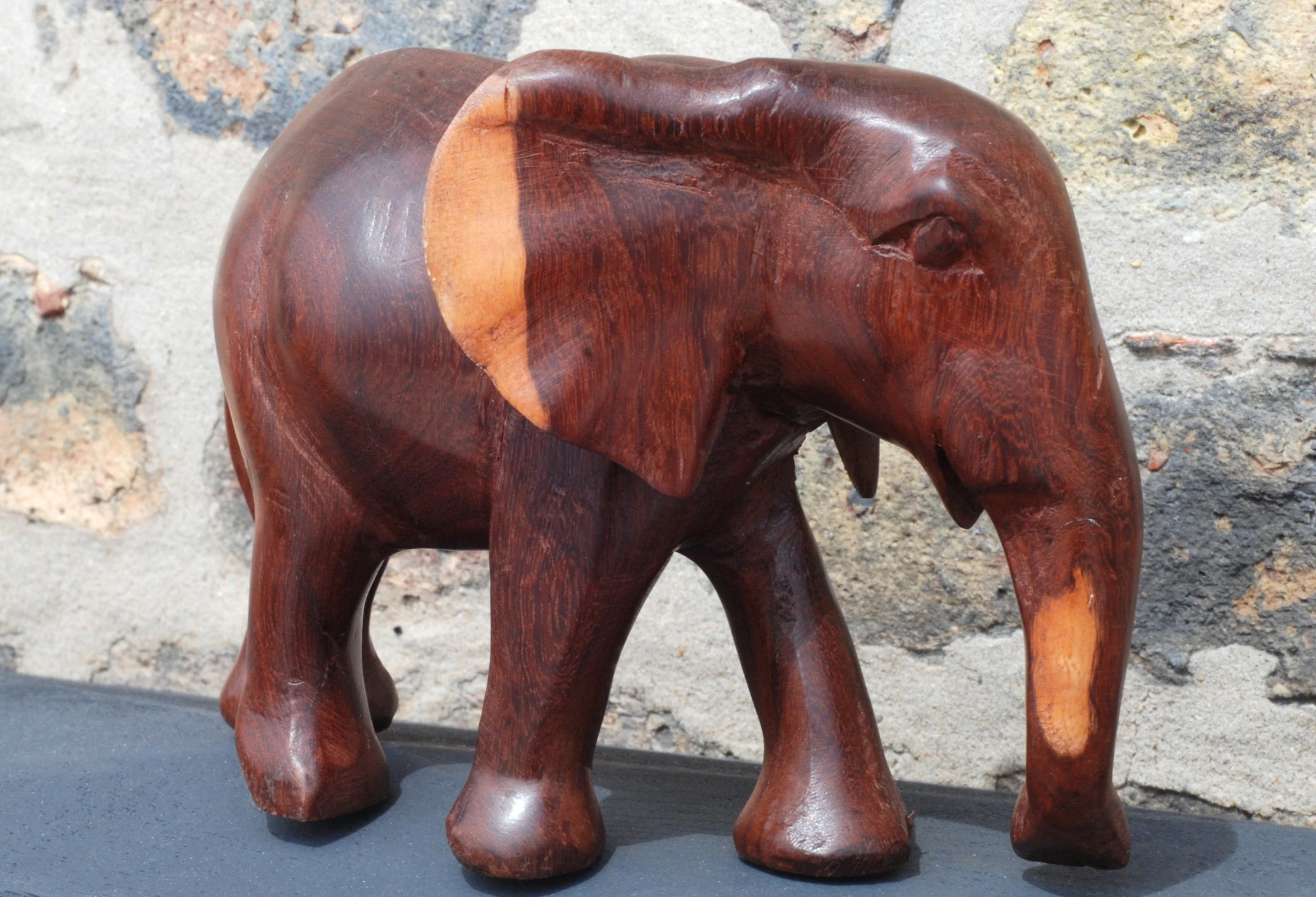 Wooden Elephant from Tanzania, Africa