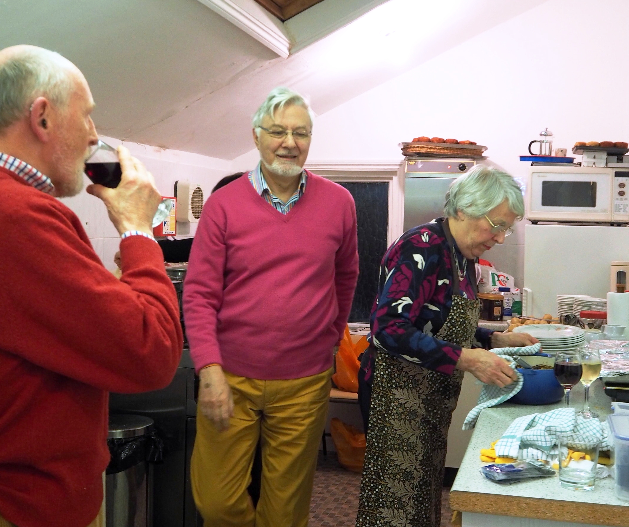 Tickets included a two course supper and wine, and Friends were hard at work behind the scenes.