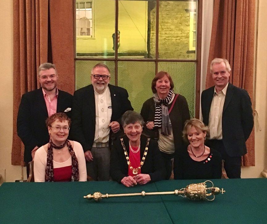 The Swedish delegates with The Mayor and The Rector