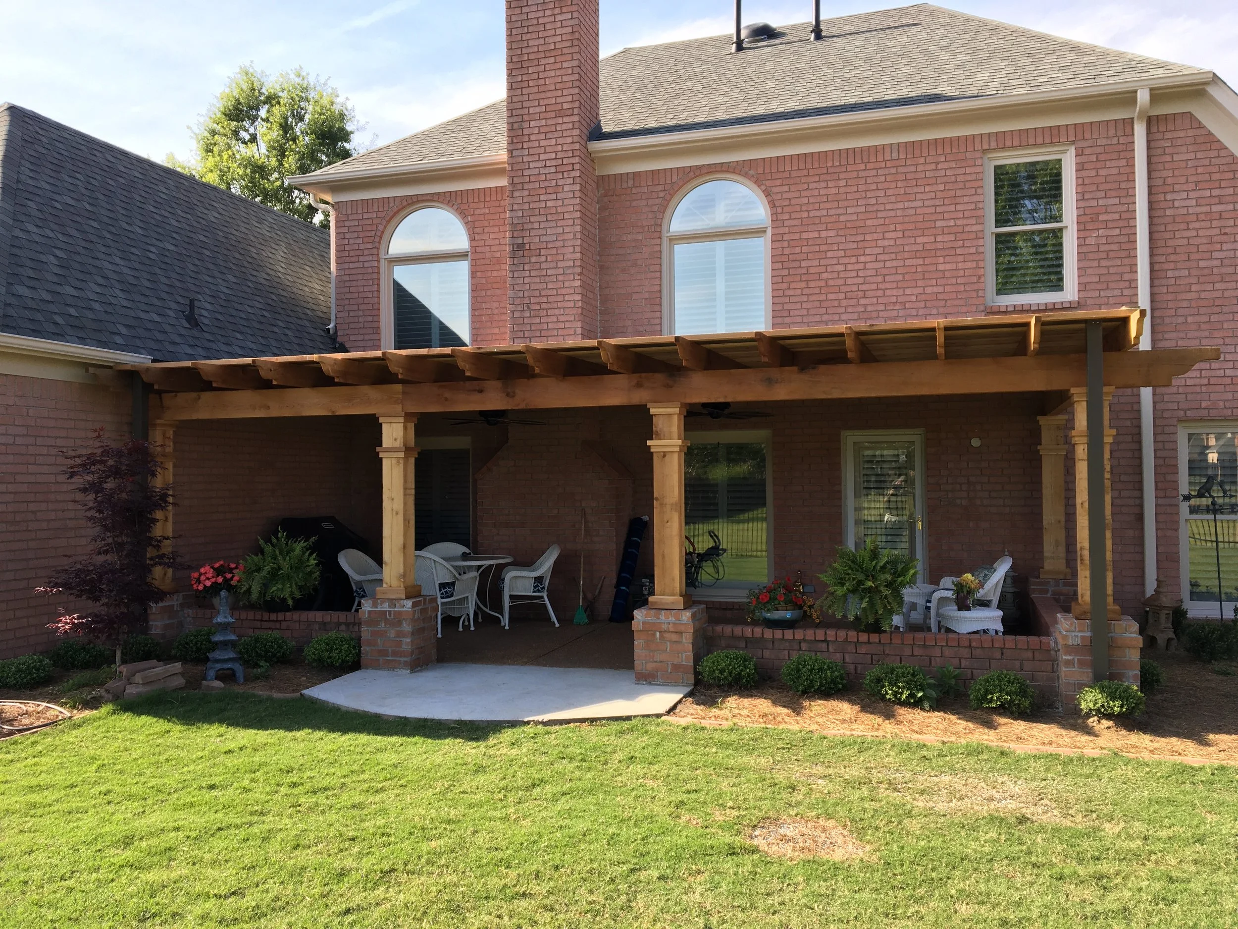Attached Pergolas and Decks — Peaceful Settings
