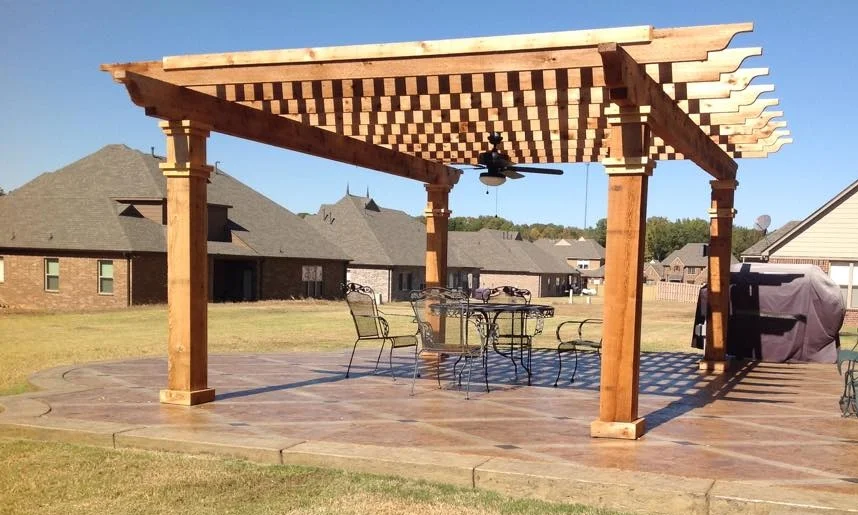 Free Standing Pergolas Arbors And Decks Peaceful Settings