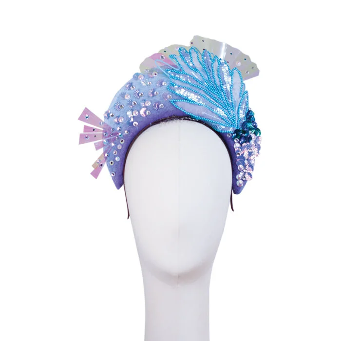 knee length dresses for ladies Seashell Crown Mermaid Headpiece Ocean Blue