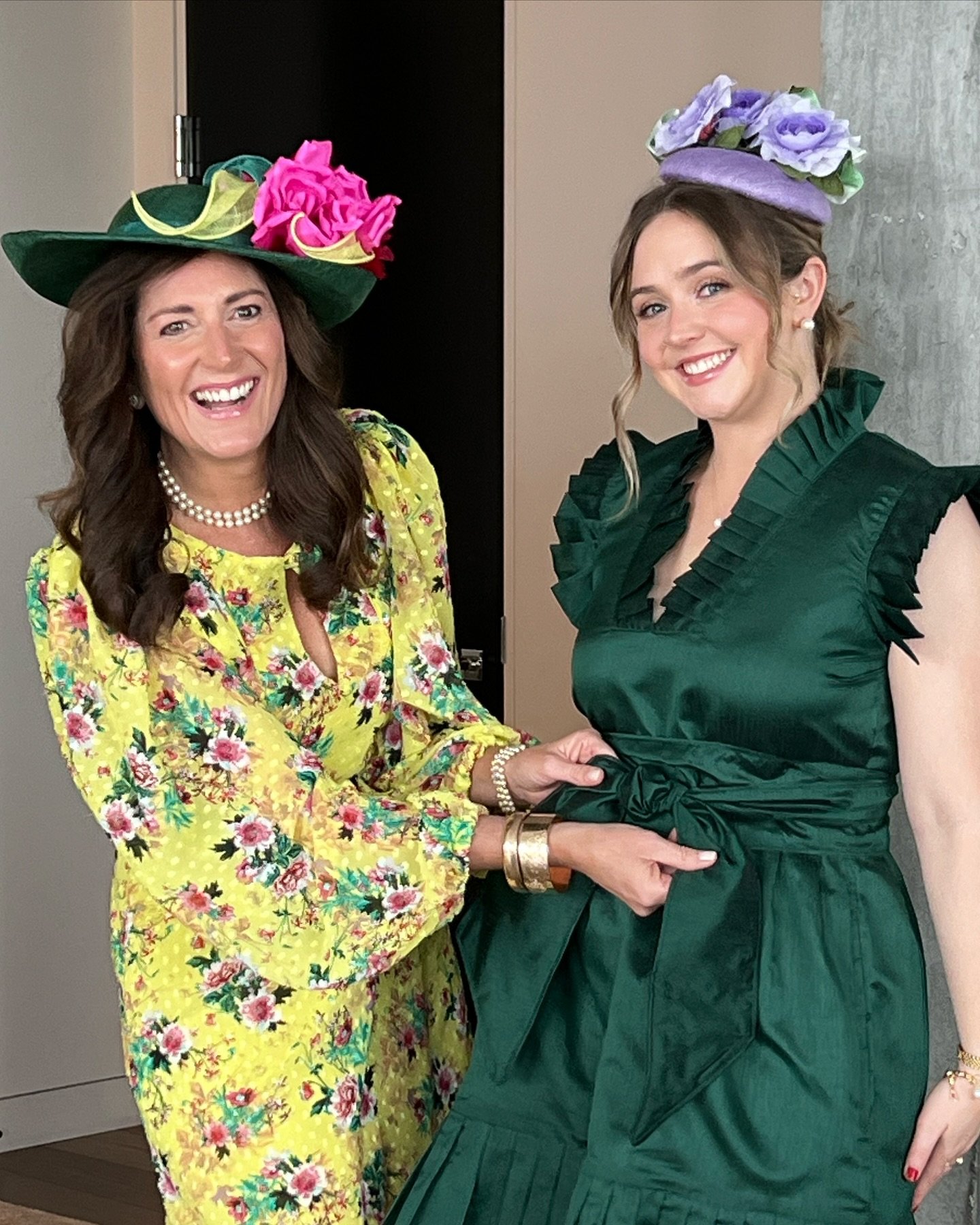 I had a great time creating a custom hat and fascinators for @suesartor and her friends. They looked lovely while attending the @emeraldnecklaceconservancy garden party this past spring. #couturemillinery