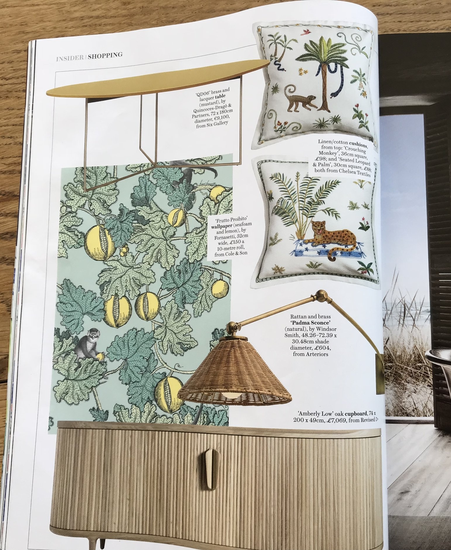 Chelsea Textiles cushions featured in House and Garden September 2018