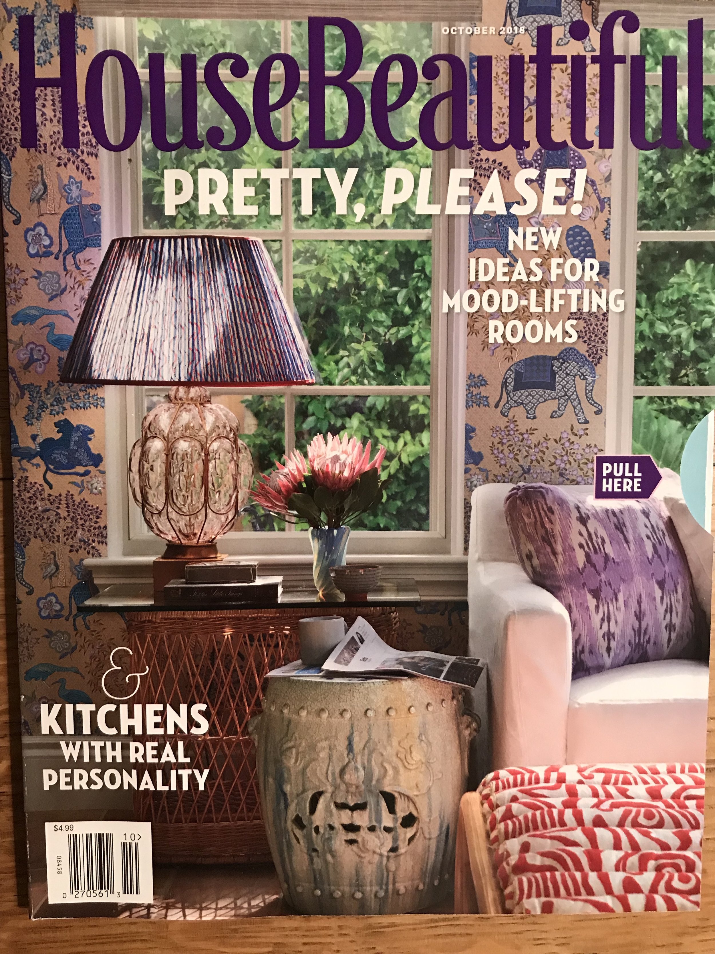 Feature on portraiture in House Beautiful US October 2018