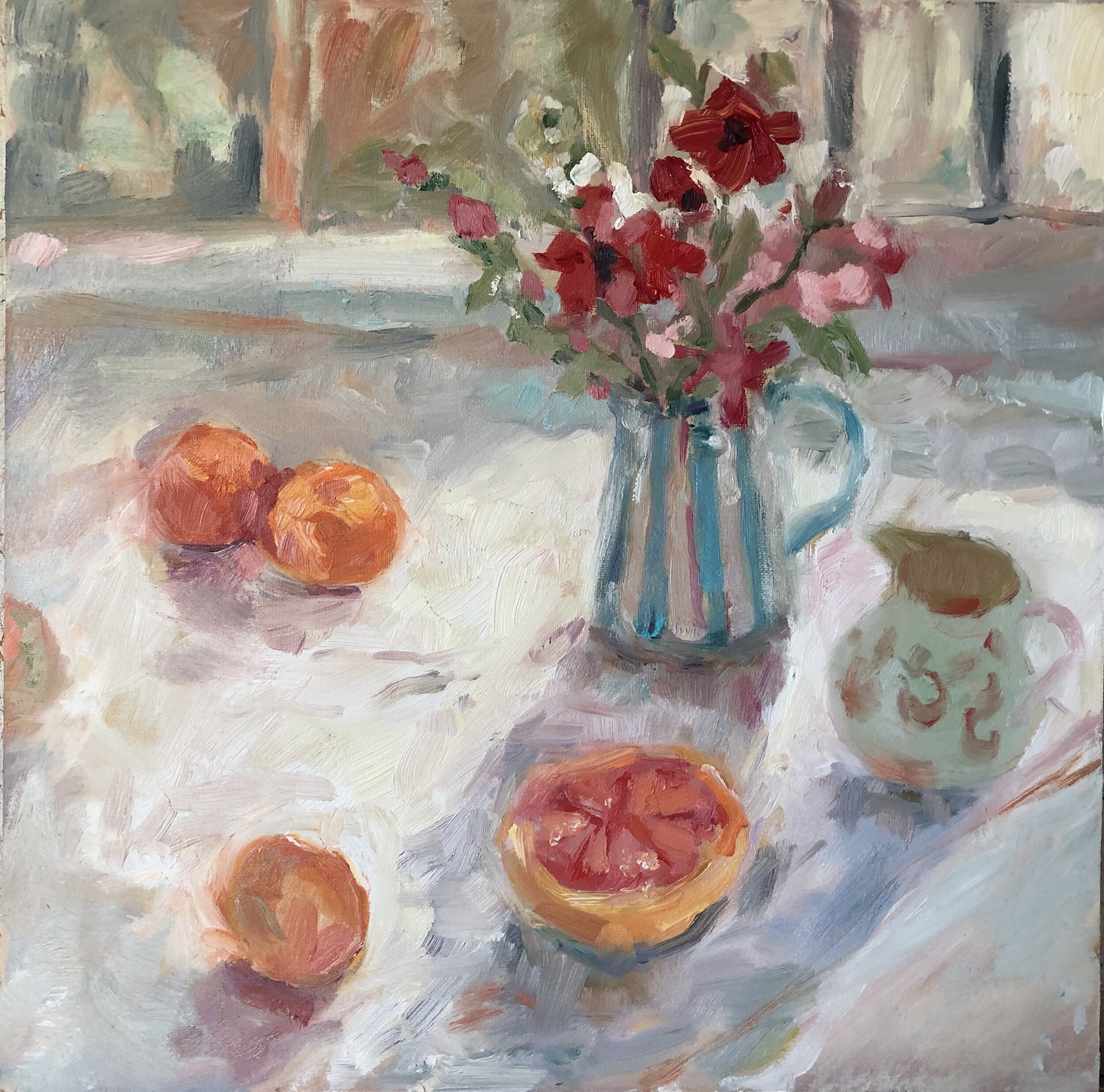A Sunny Breakfast 30 x 30cm. Sold