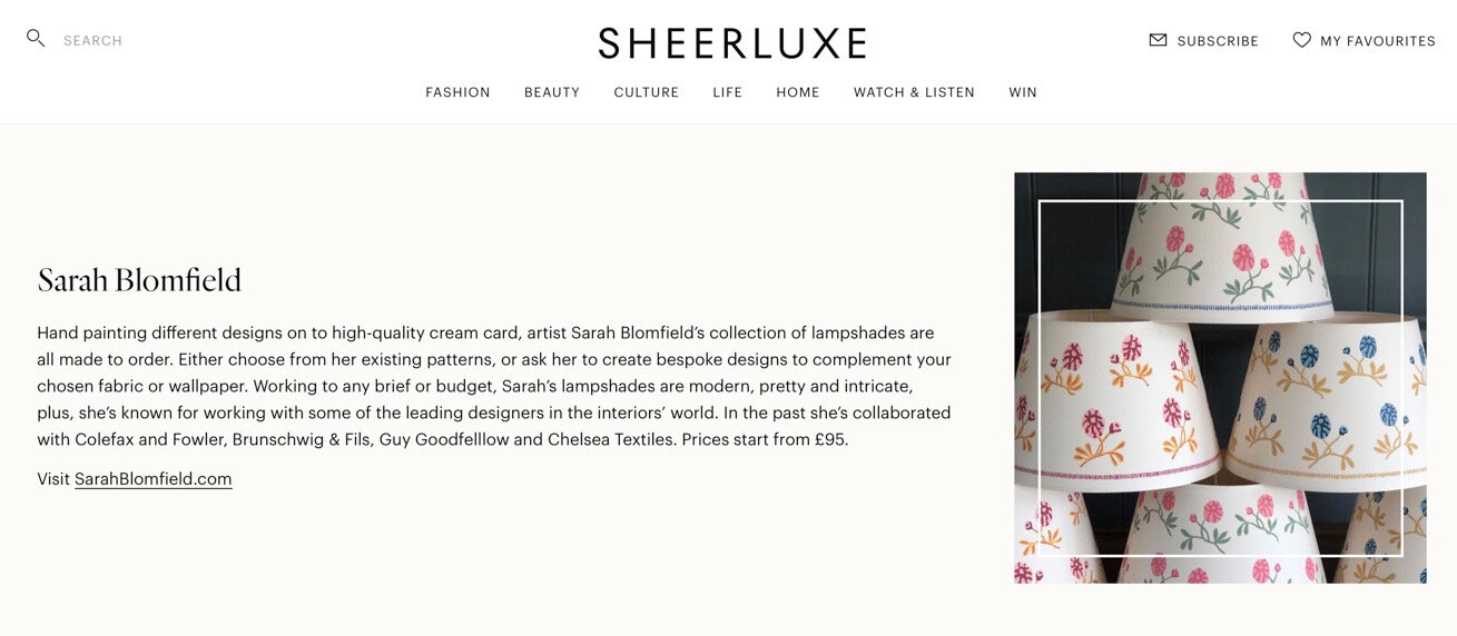 Sheerluxe online