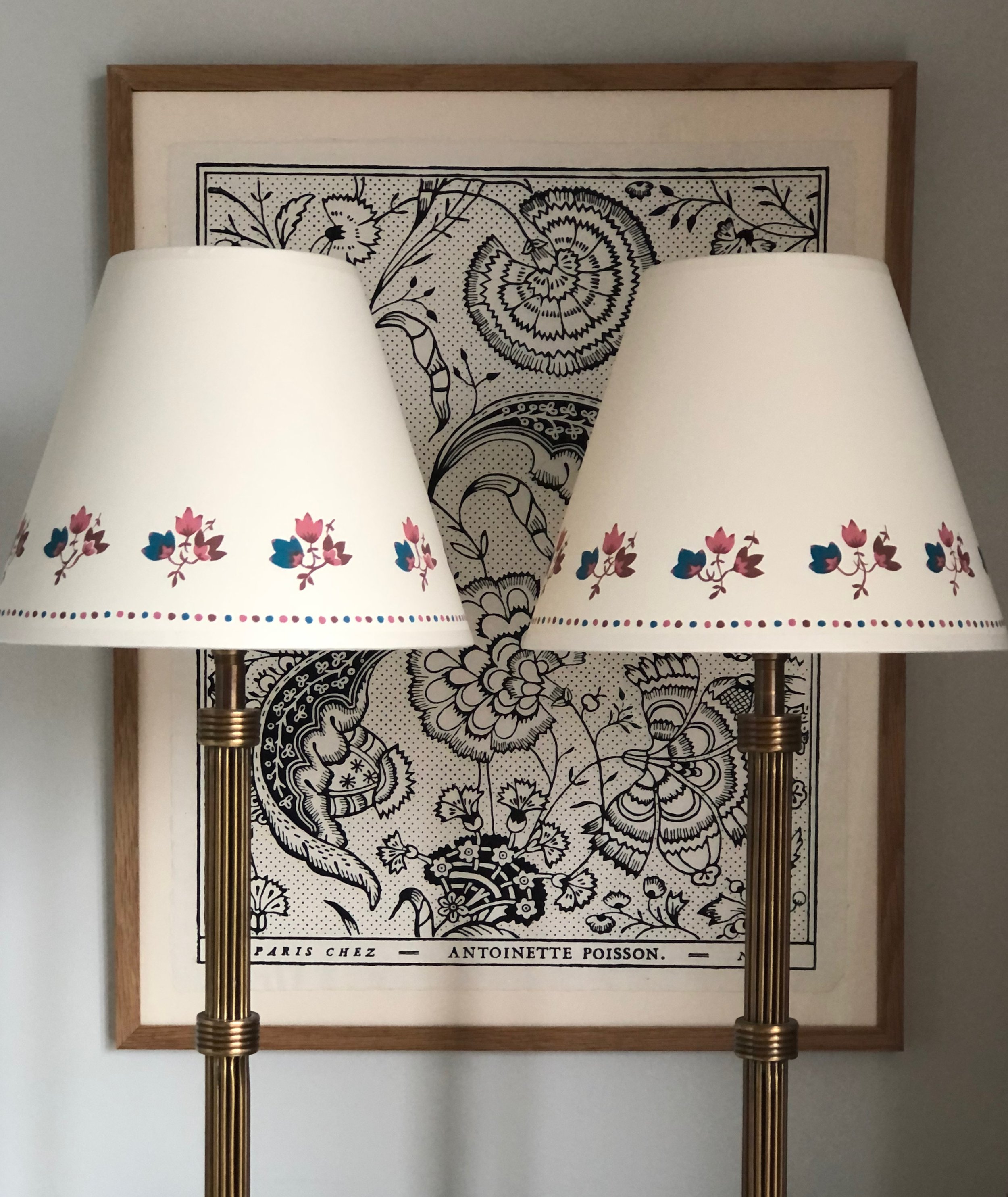 thank you to Alice Sergeant Interiors for use of her design on this pair of lampshades