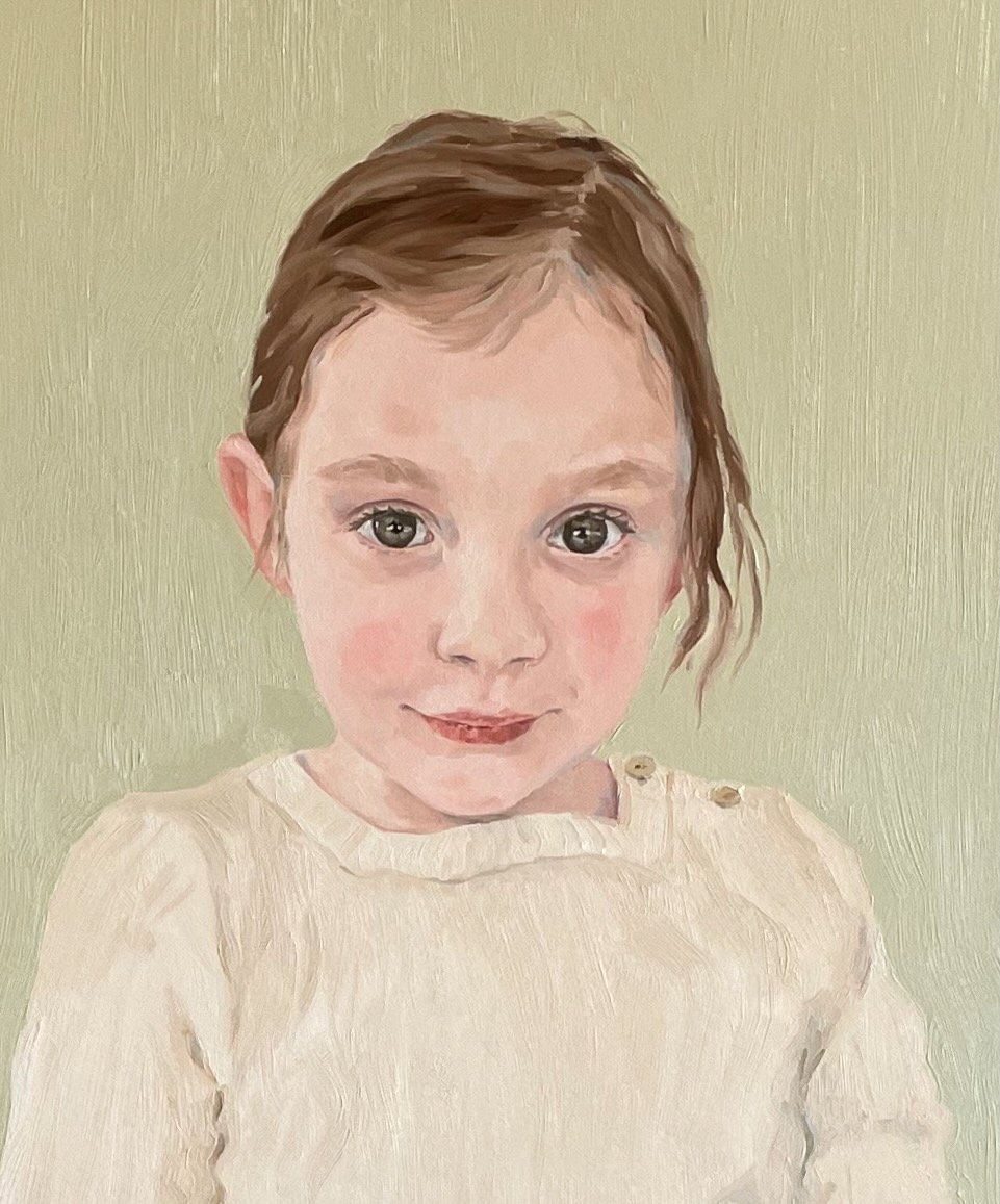 Maddie, 40 x 50cm oil on Fabriano paper