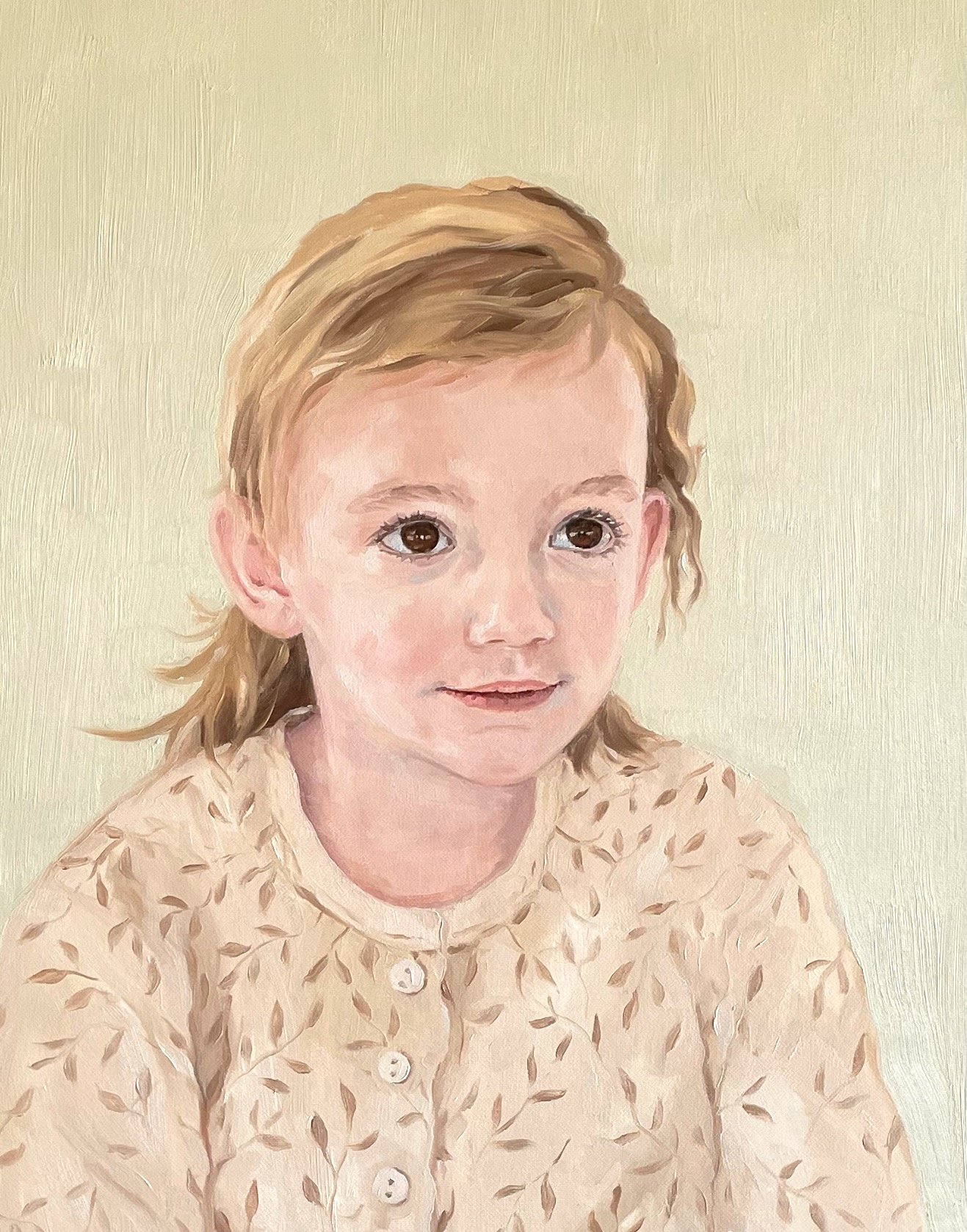 Sadie, 40 x 50cm oil on Fabriano paper