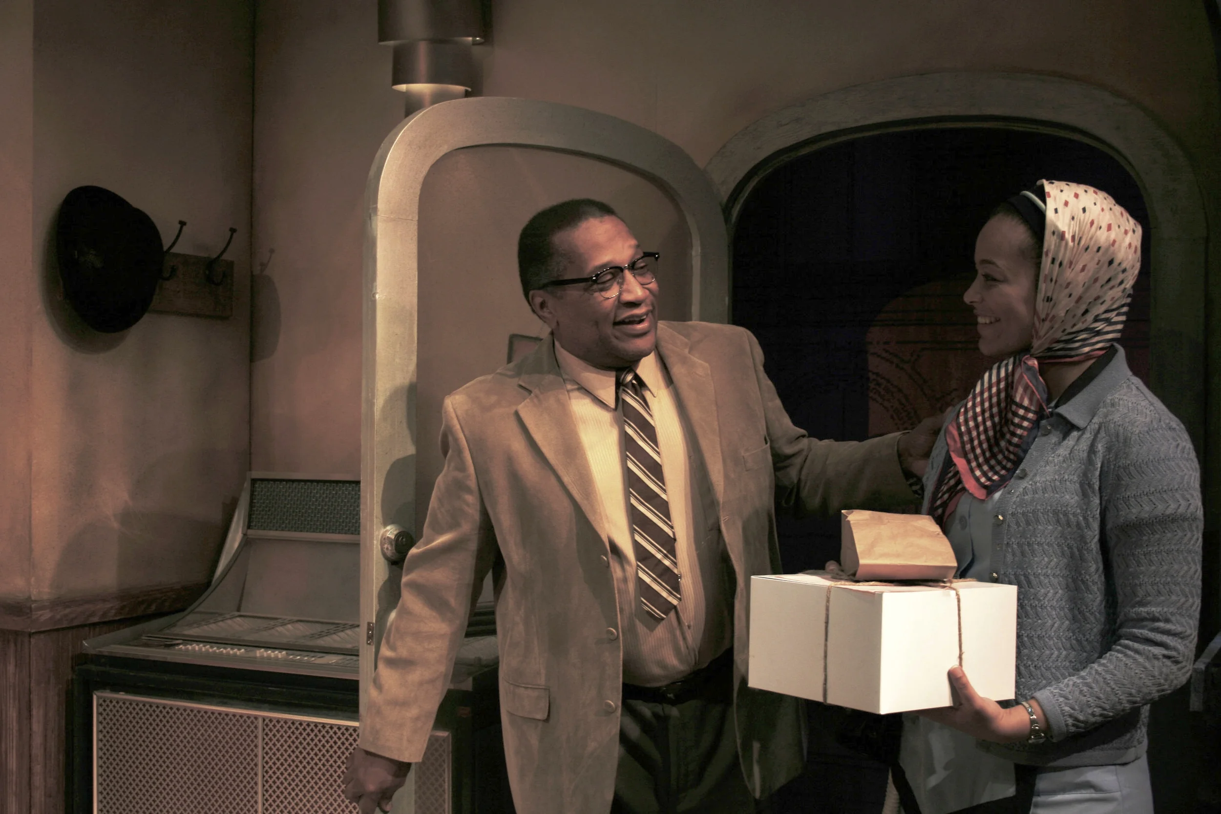 Renata Eastlick as Risa in " Two Trains Running."
