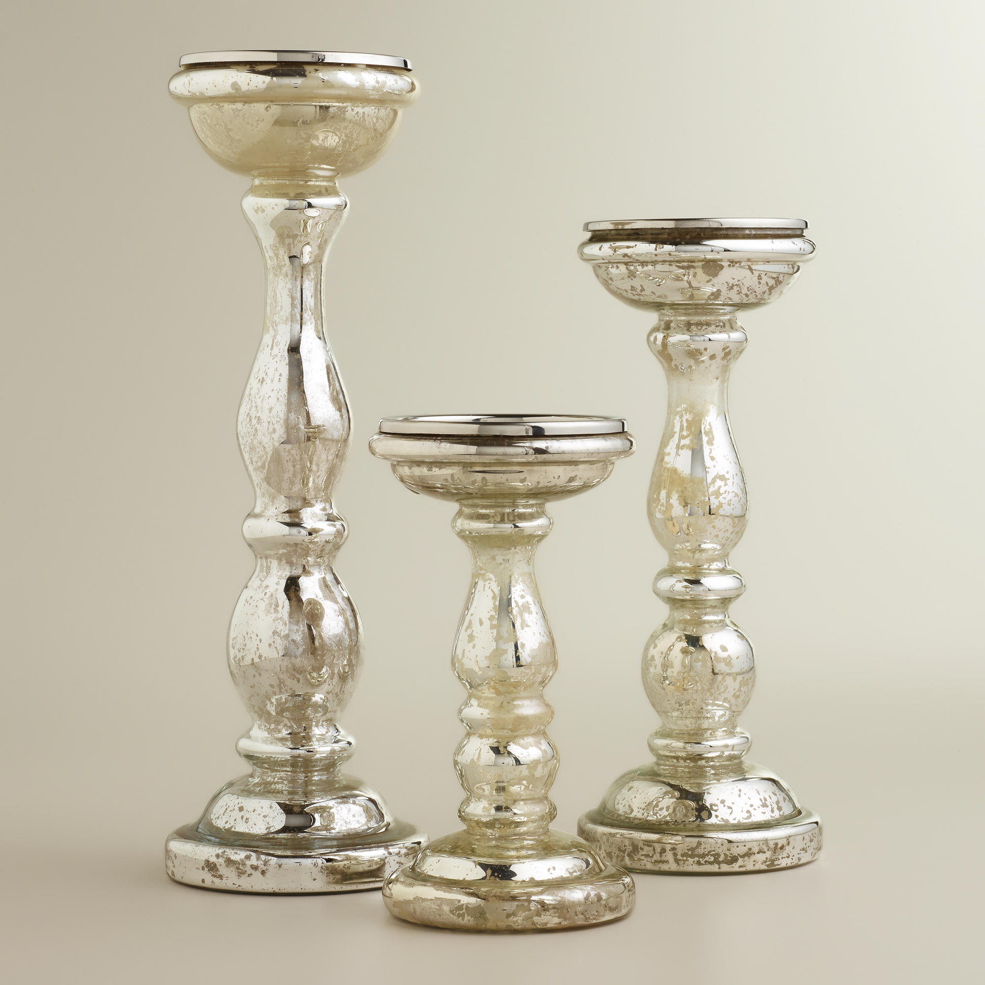  MERCURY CANDLE HOLDERS