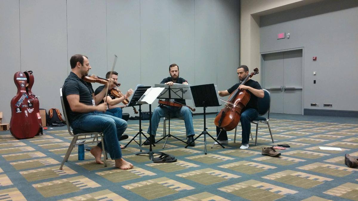 Rehearsing before MAGFest
