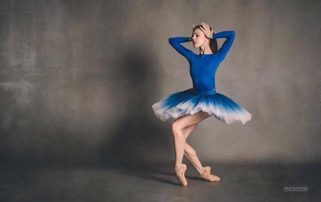 Classical standard navy-sapphire ombre tutu