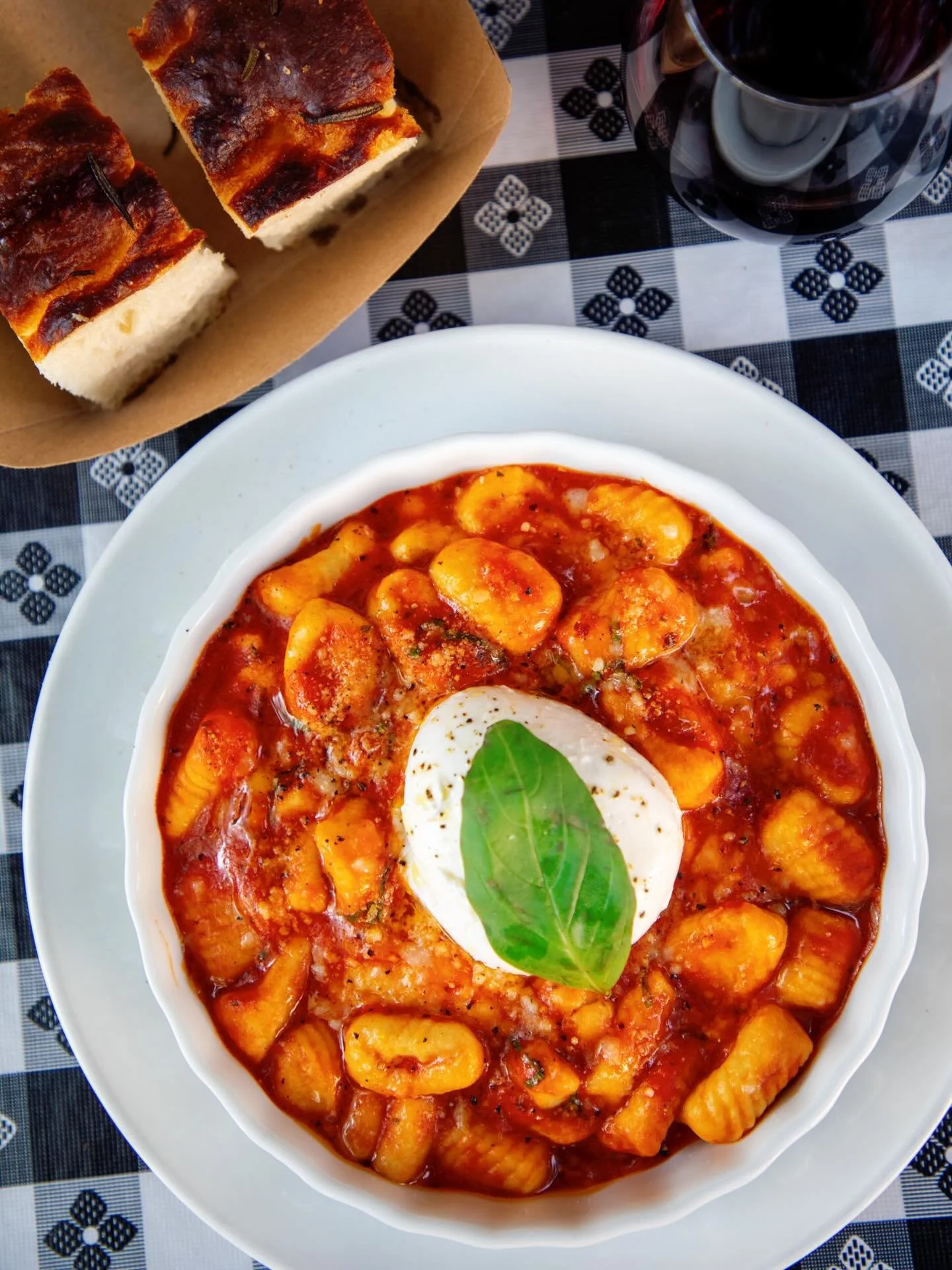 Come warm up with our Monday Gnocchi. We&rsquo;re open regular hours today at both locations 💛