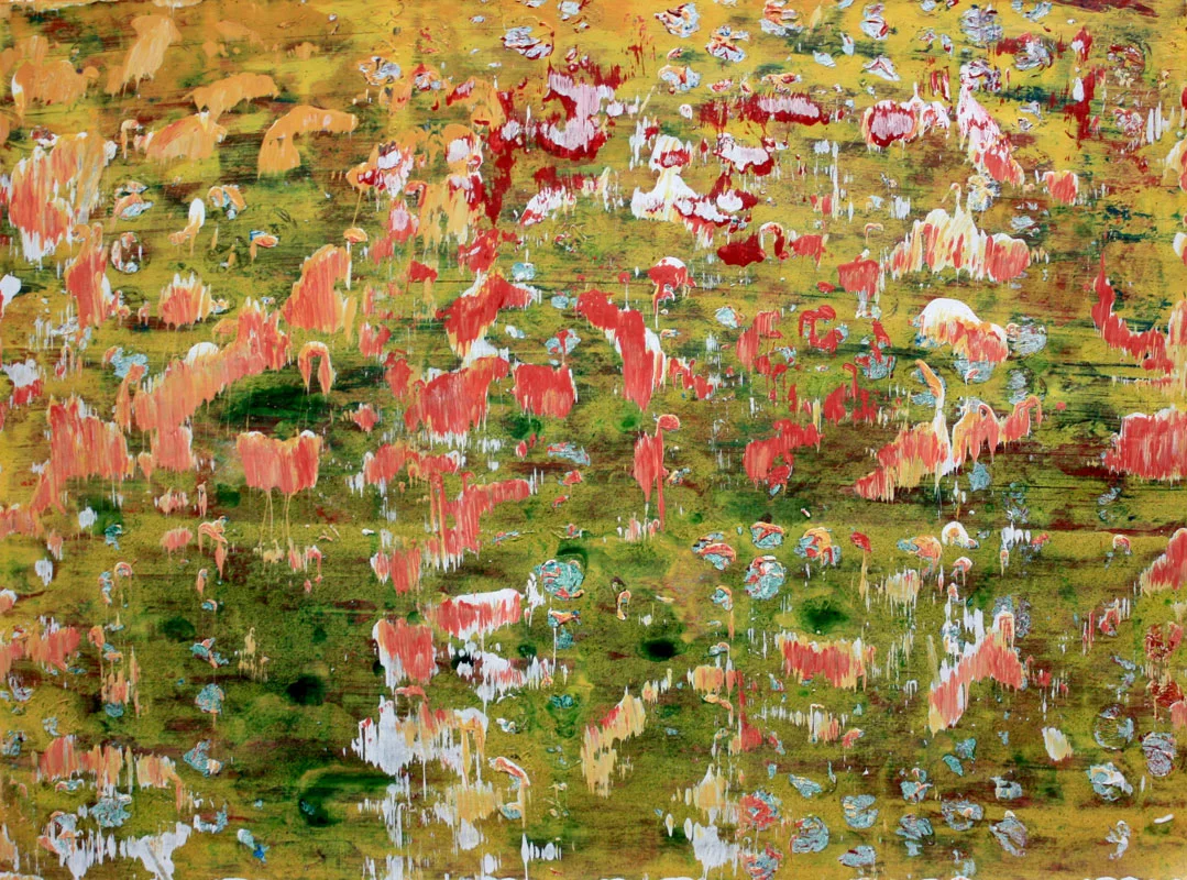 Migration, 24" X 30", Acrylic on paper