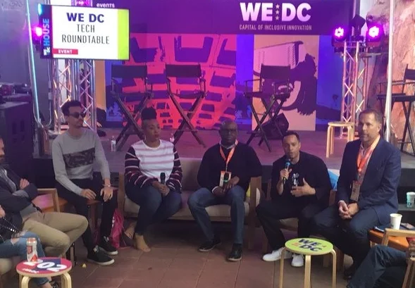 D.C. Deputy Mayor (2d from right) hosting a roundtable on tech and inclusive innovation at this year's SXSW.