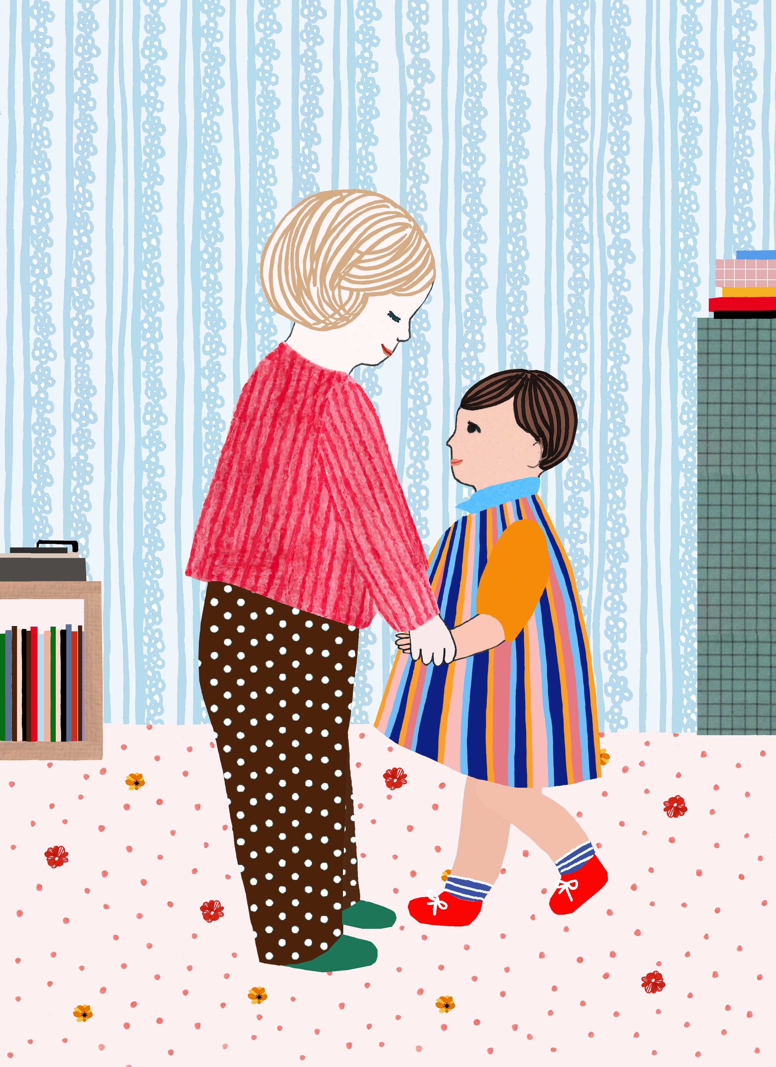  Illustration for the book ‘Simple Happy Parenting’, published by White Lion Publishing. 