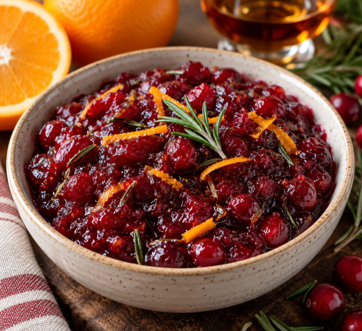 Brandy Orange Cranberry Sauce