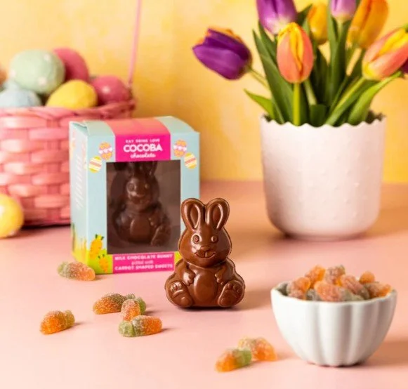 Milk Chocolate Bunny with Jelly Carrots