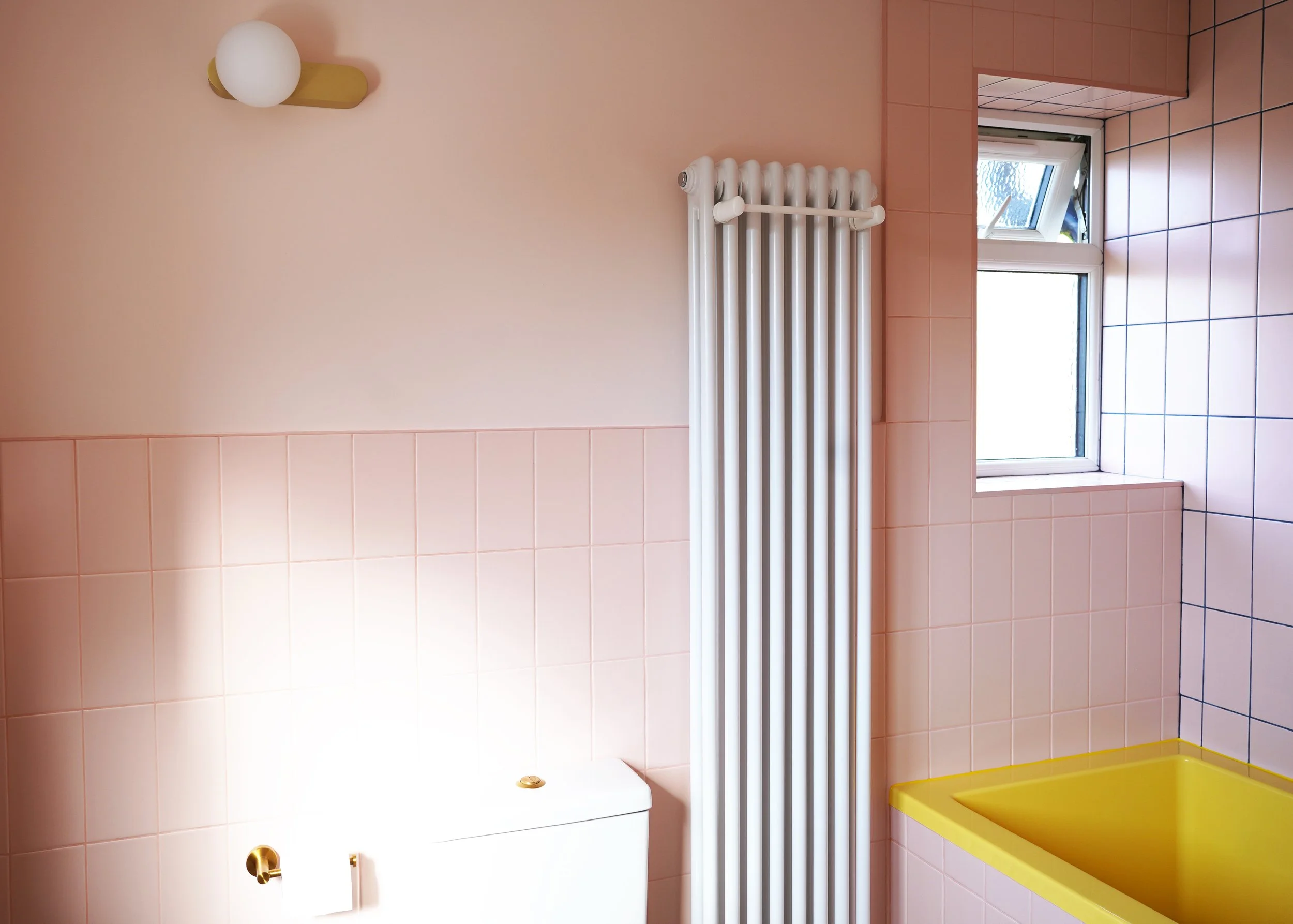 bathroom renovation, pink bathroom
