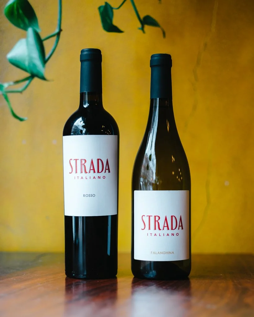 two bottles of Strada Italiano private label wine (Copy)