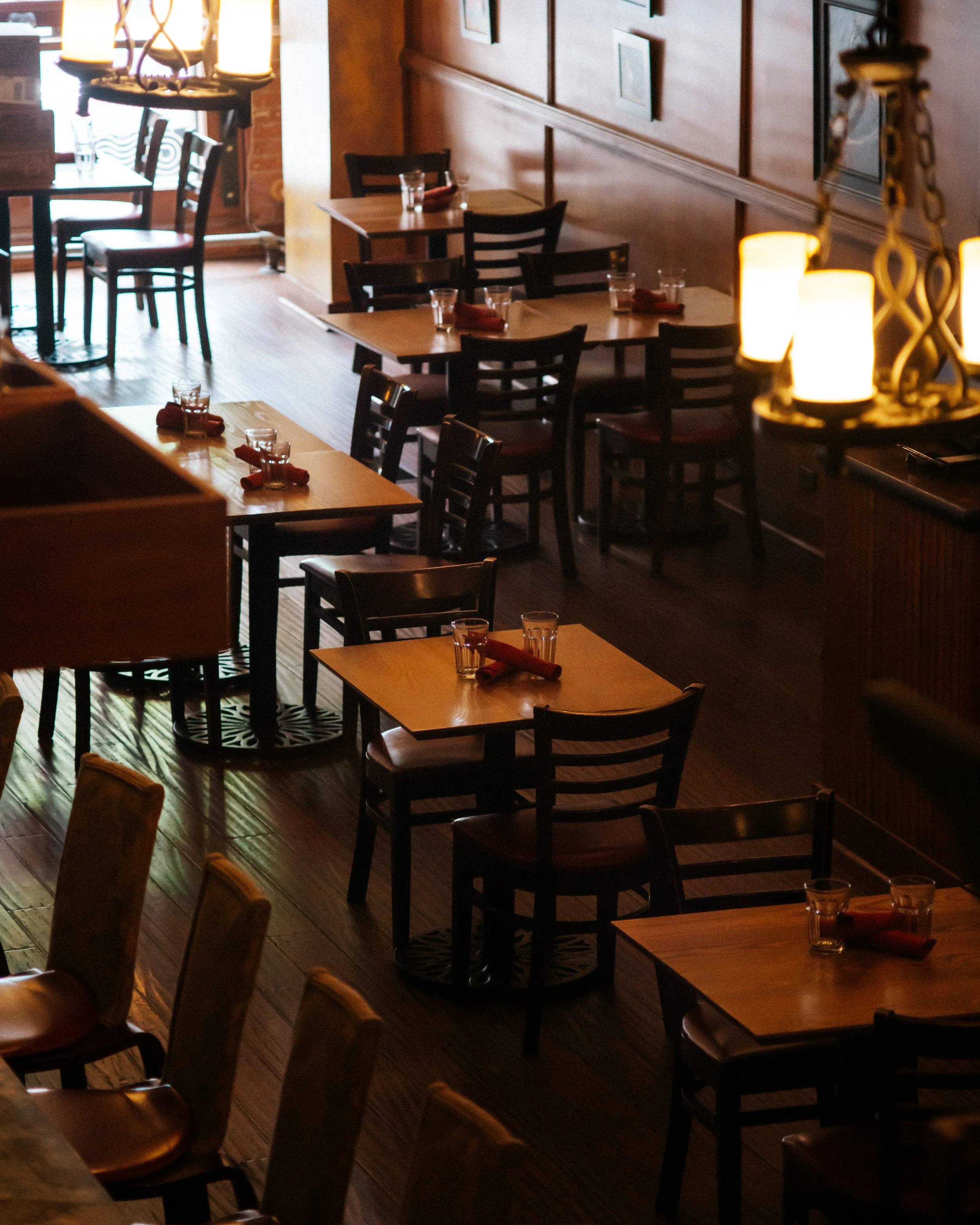 interior of main dining room of Italian restaurant in downtown asheville (Copy)