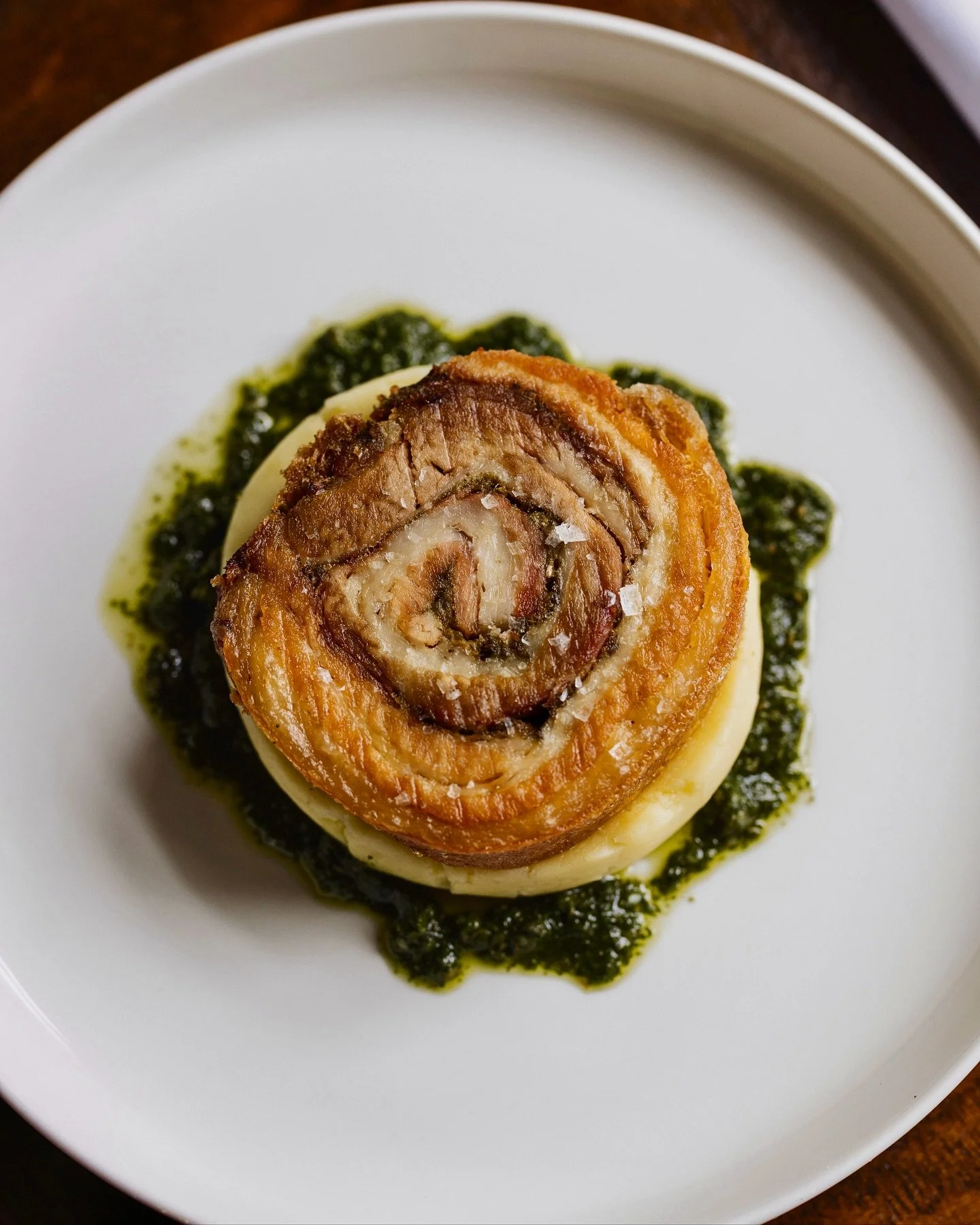 Golden, crispy, and bursting with flavour—our Porchetta is truly a labour of love 🍴✨
Rolled pork belly, stuffed with fennel, garlic and herbs, then slow-roasted to perfection. We then slice and finish by pan-frying until they are super crispy