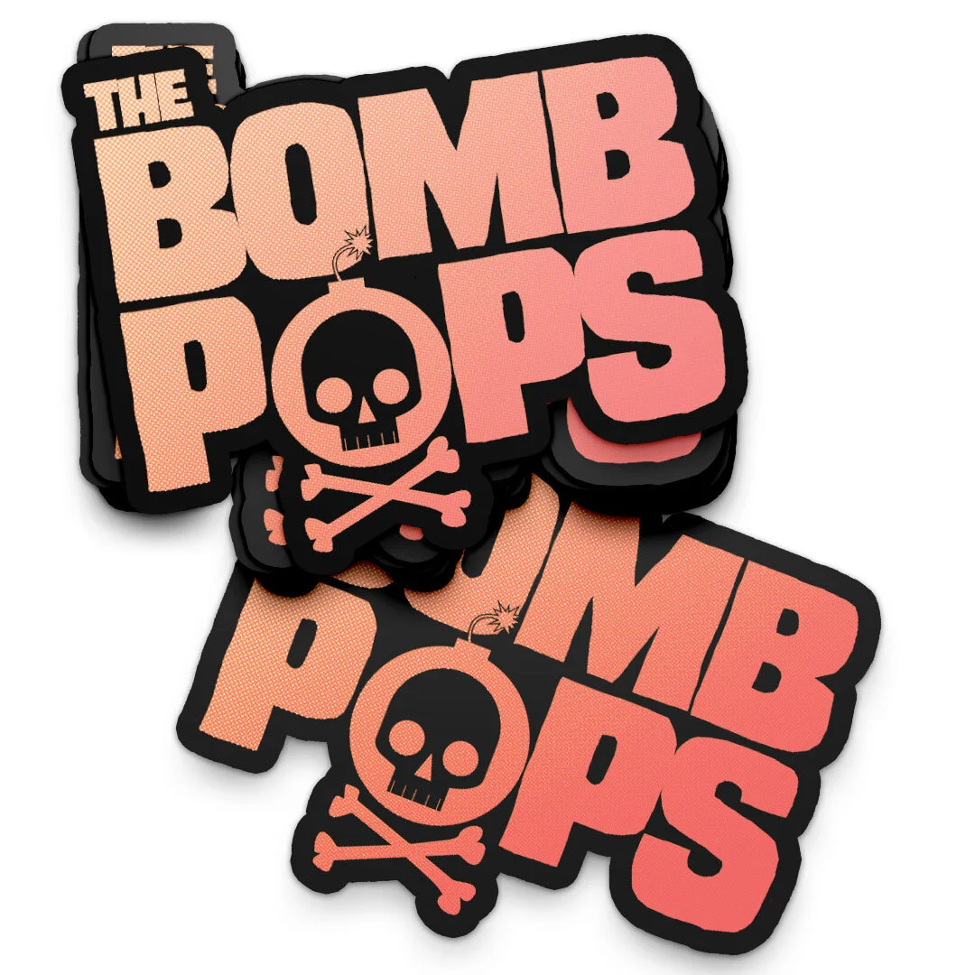 Bomp Pop Sticker The Bombpops — STUPID RAD MERCH CO.