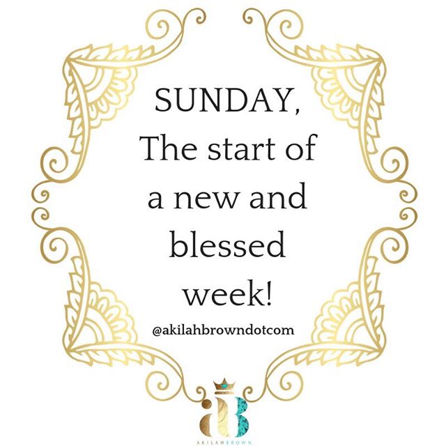 Use today to prepare for the week! Being prepared, makes life a little bit easier! Happy Sunday and much blessings to you and yours!