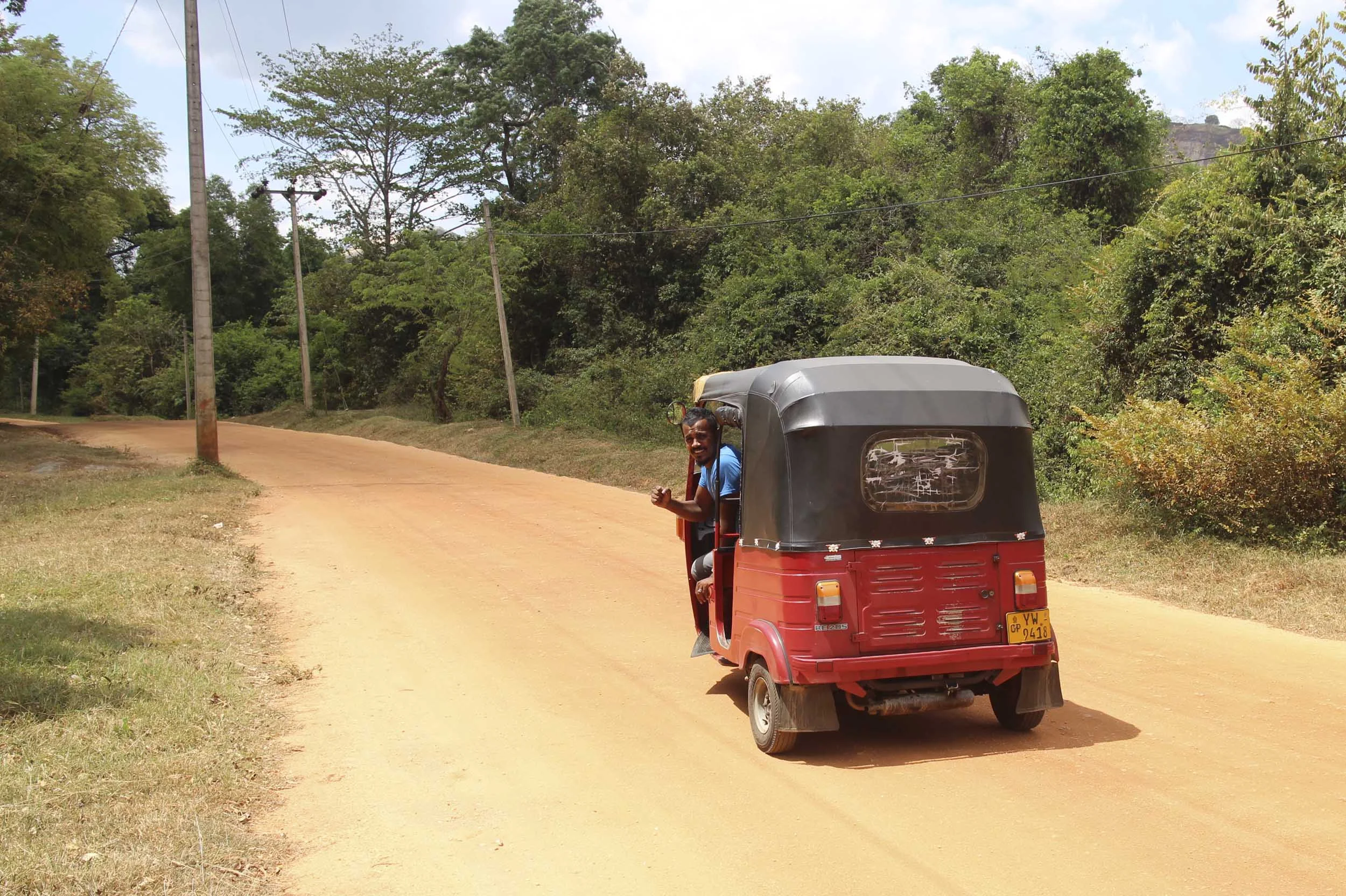 Chana excited (but also slightly nervous), about our impending search for some wild elephants