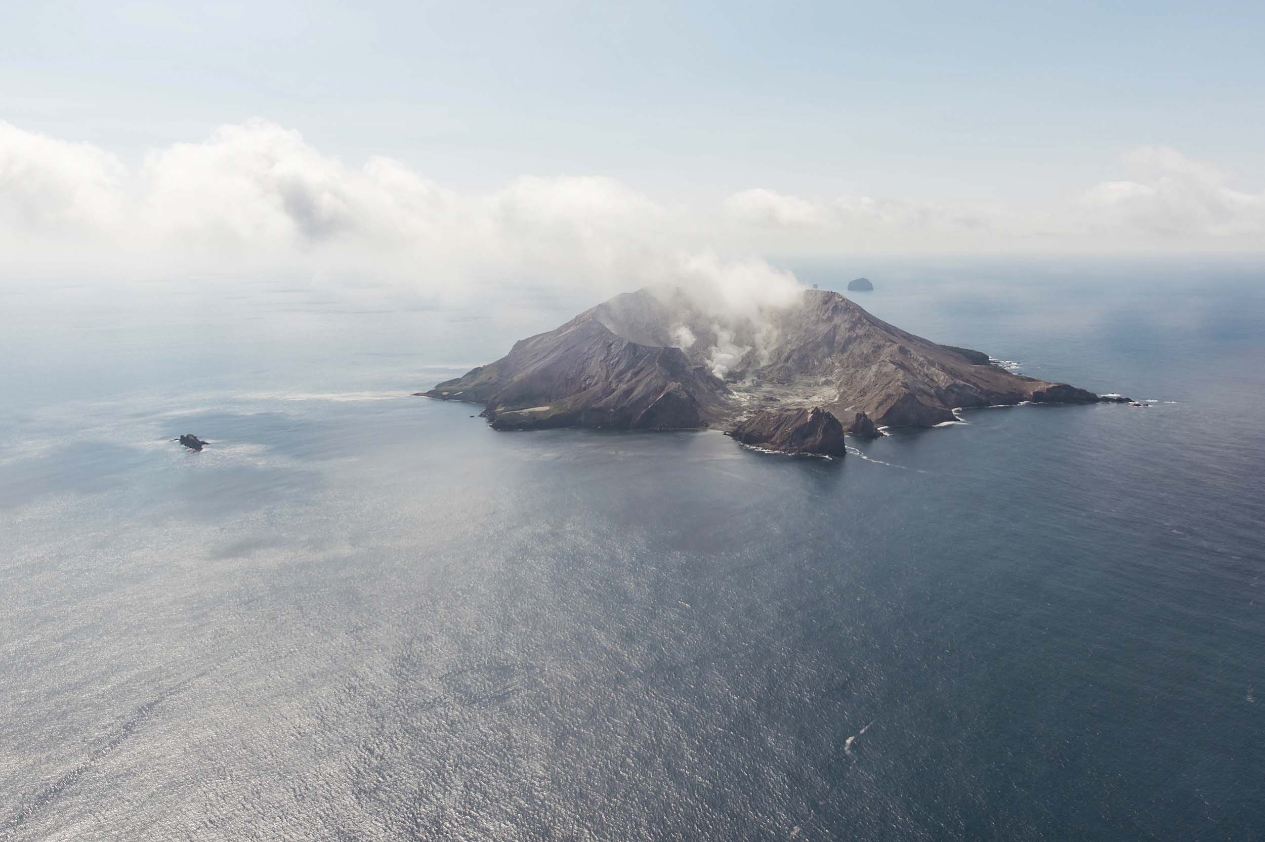 White Island from above on a White Island Flight's tour. Photo Tori Hayley