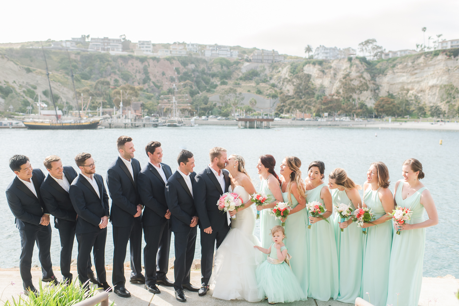 Dana Point Harbor Wedding Bridal Party