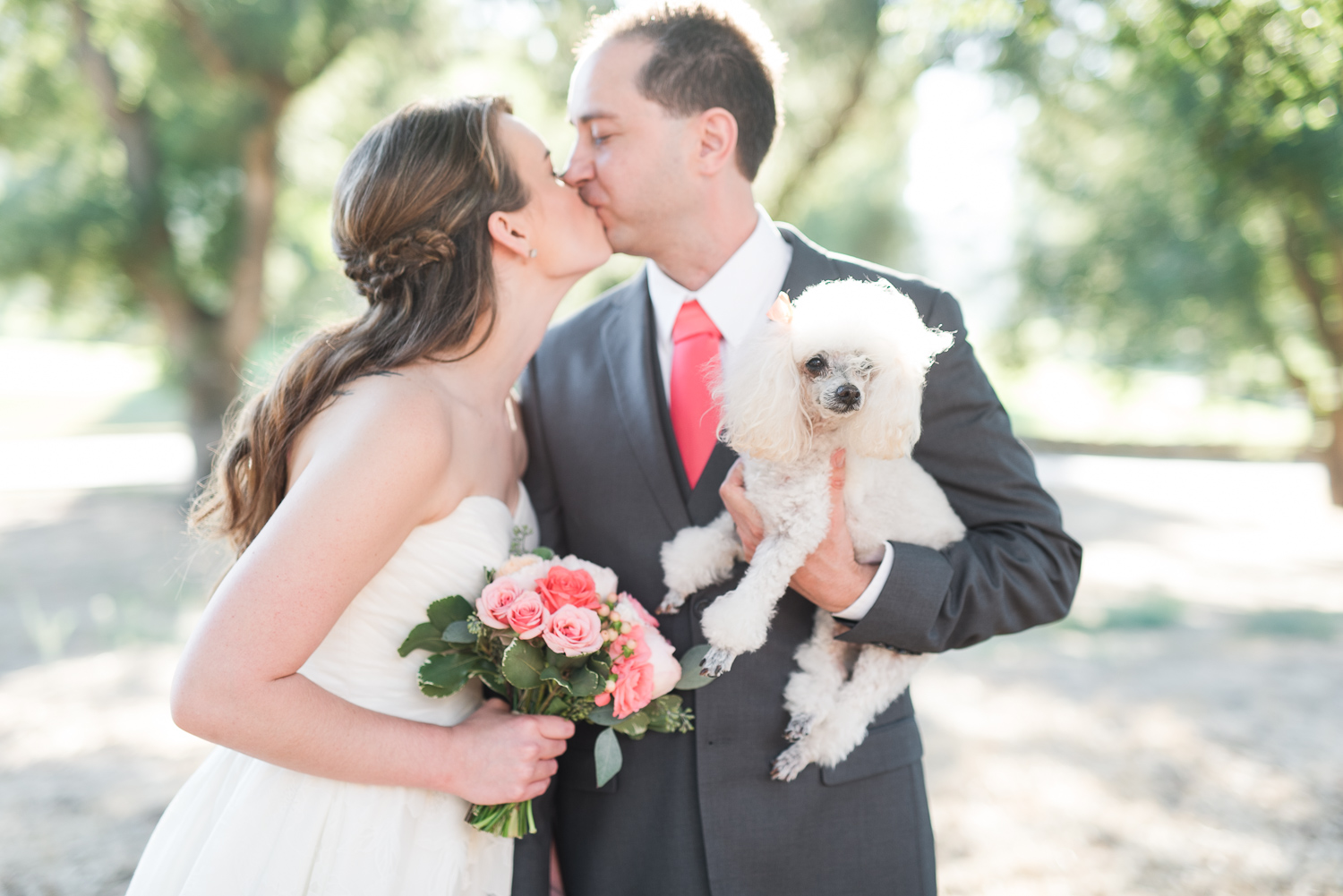 Mt. Woodson Castle Wedding // Brandi Welles Photographer // Bride Groom Dog