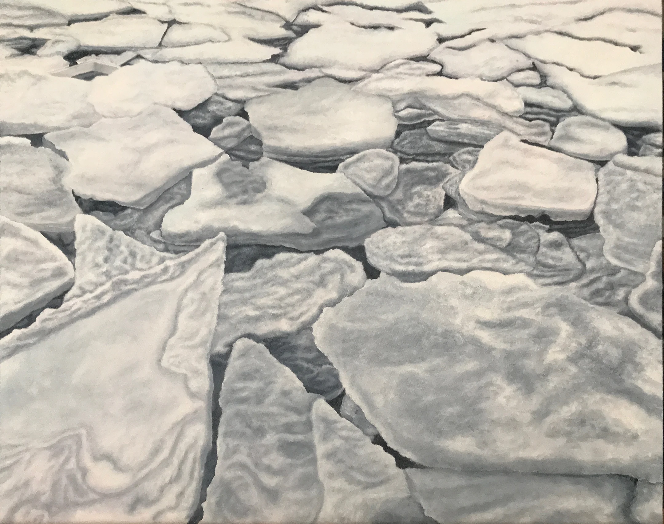 Ice Break Up - Oil on Canvas - 24" x 30"