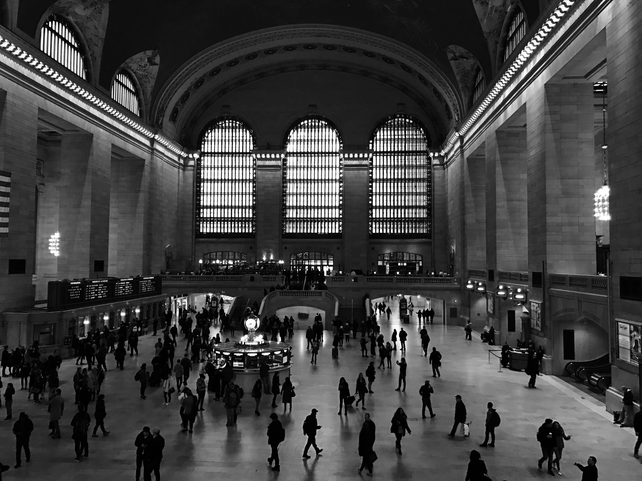 Grand Central Station #1 - Black & White Photograph - 8" x 10"