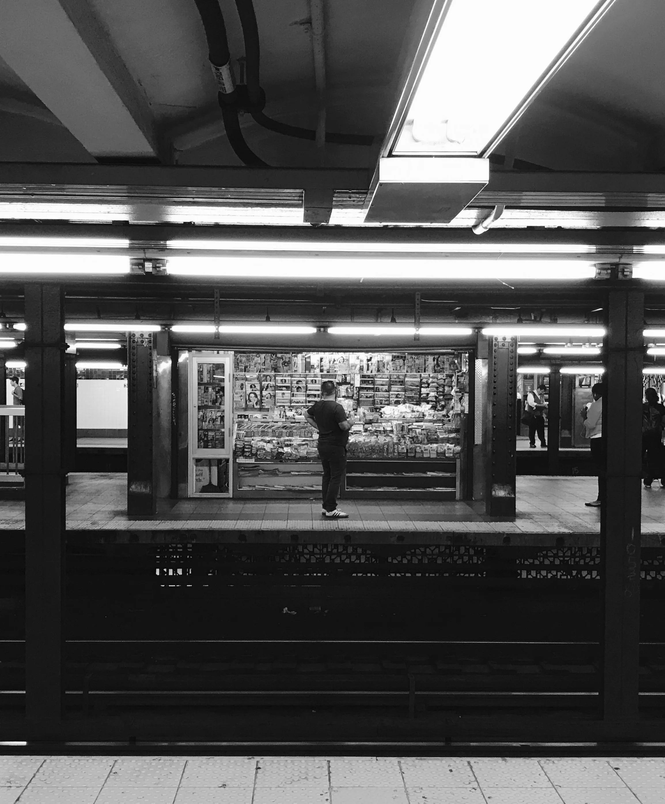 New York Subway #1 - Black & white Photograph - 8" x 10"