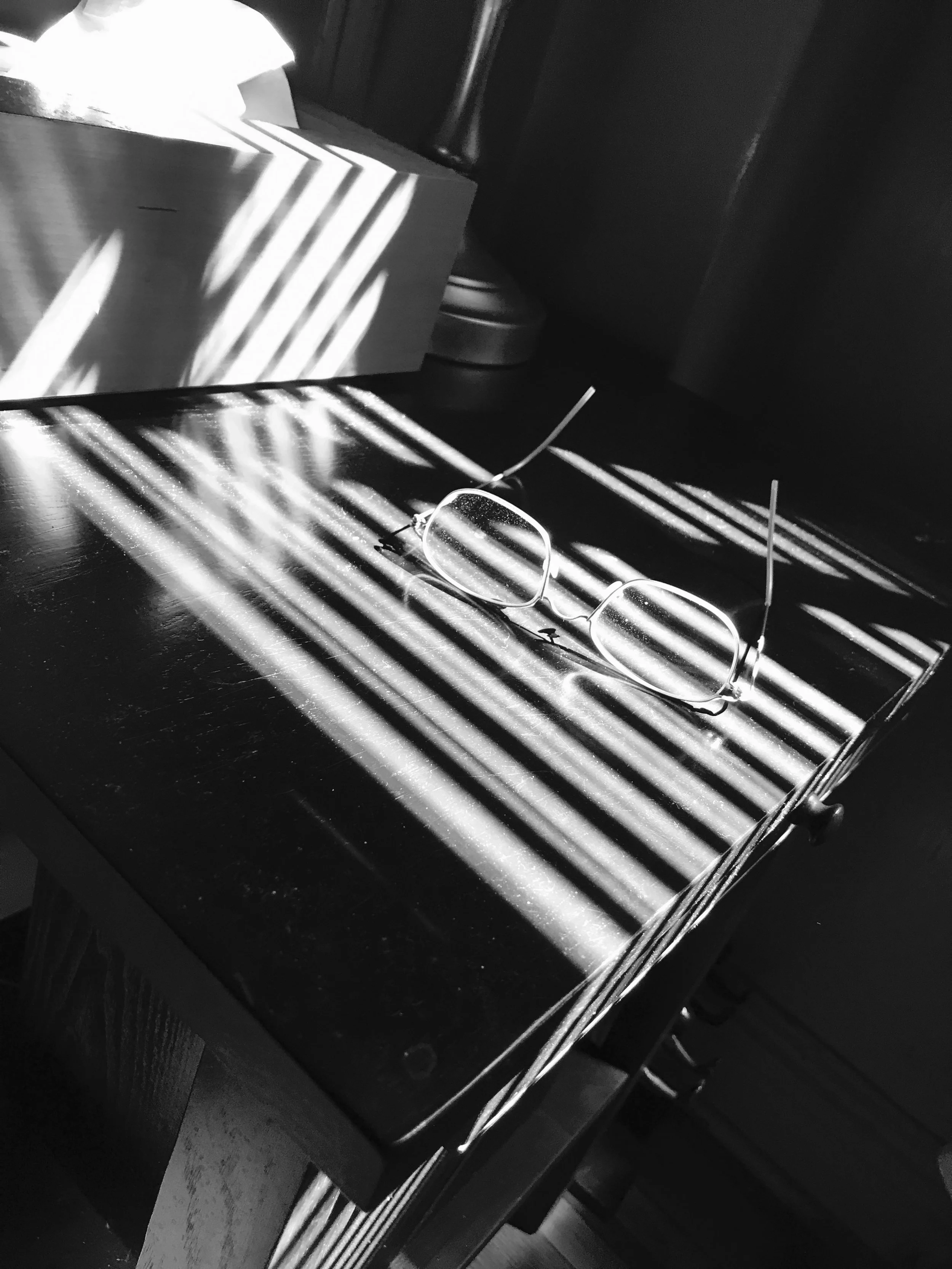 Glasses - Black & White Photograph - 8" x 10"