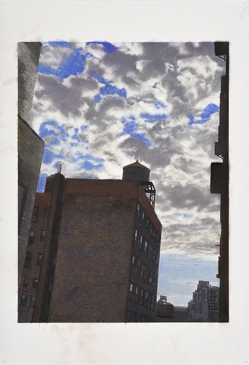 Architectural Study #1 - Pastel on Paper - 13" x 19" - PRINT ONLY