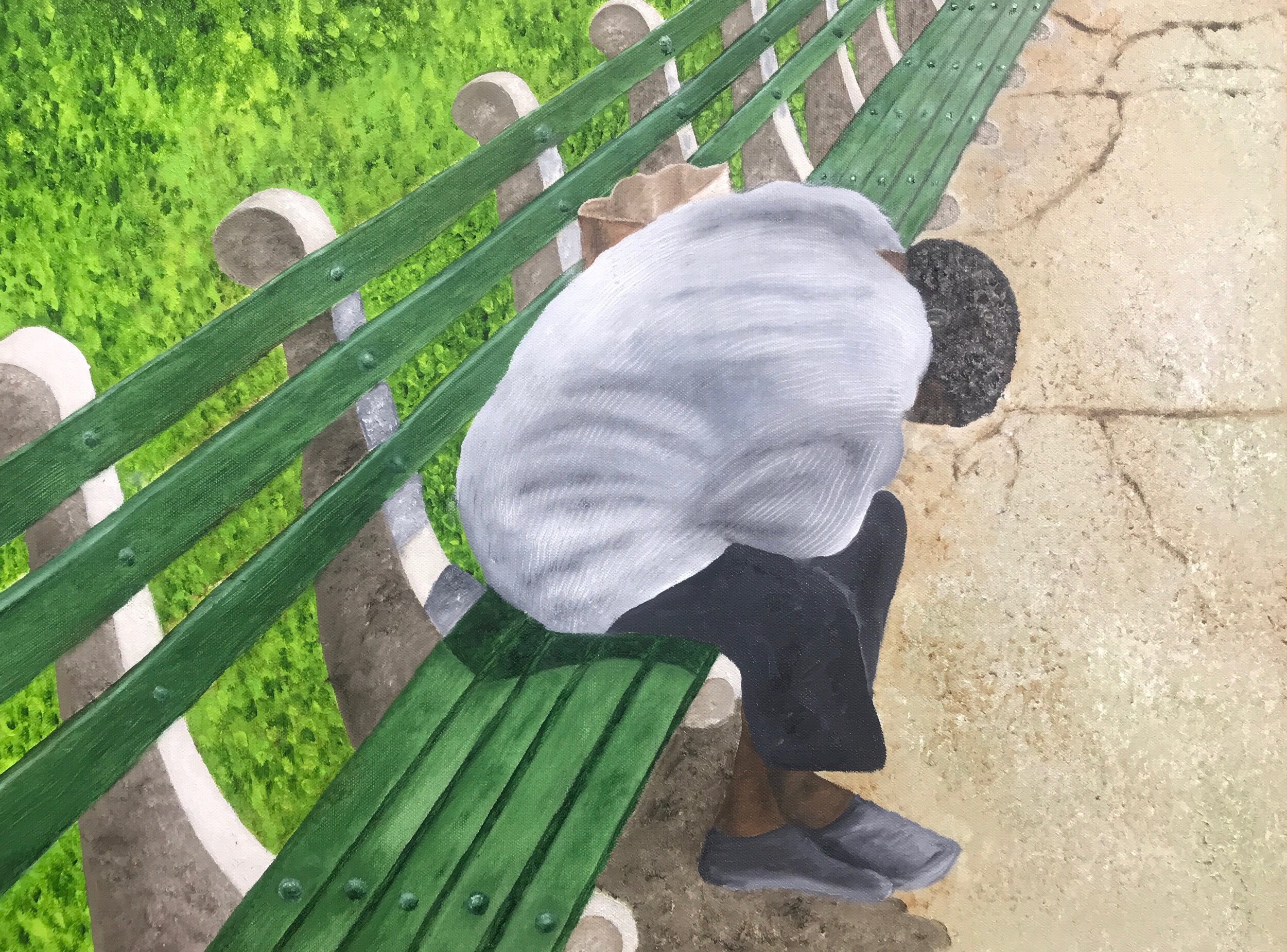 The Avatars of Vishnu - Varaha - Oil on Canvas - 22"x28"