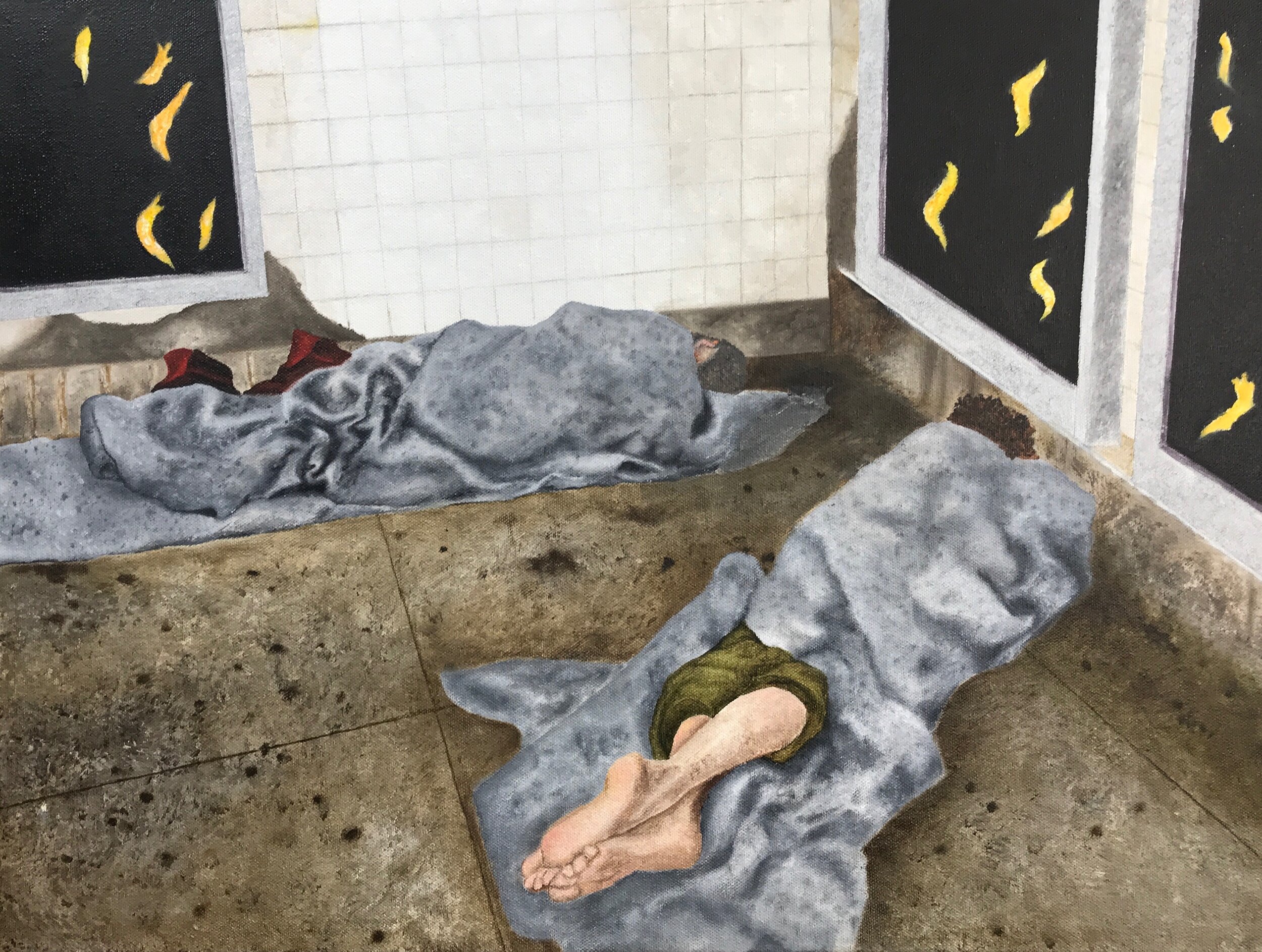 The Avatars of Vishnu - Balarama - Oil on Canvas - 22"x28"